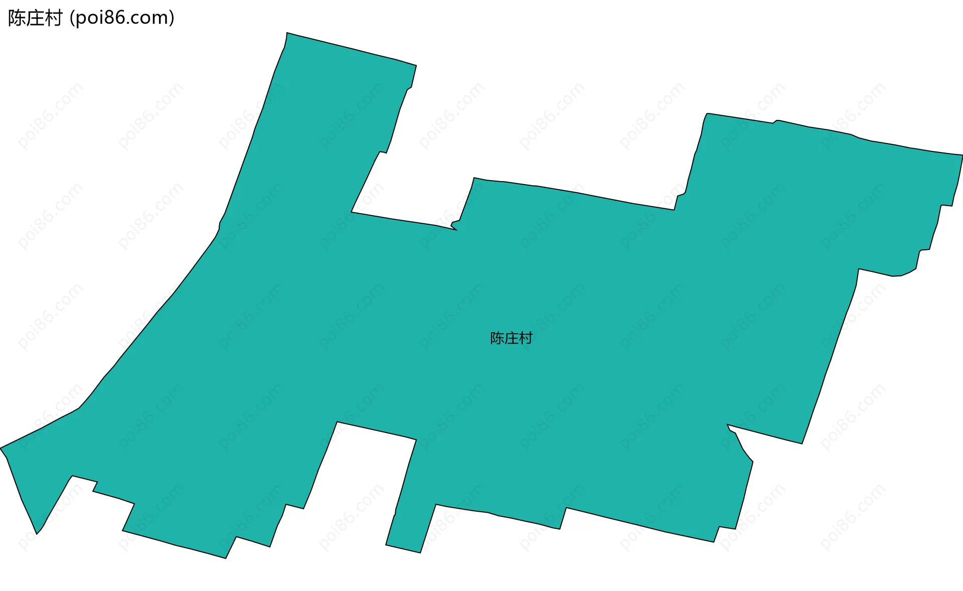 陈庄村边界地图