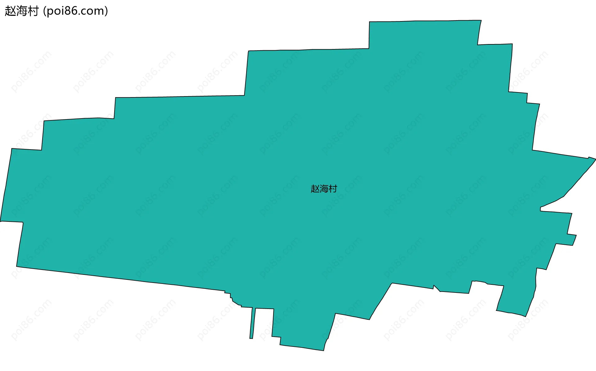 赵海村边界地图