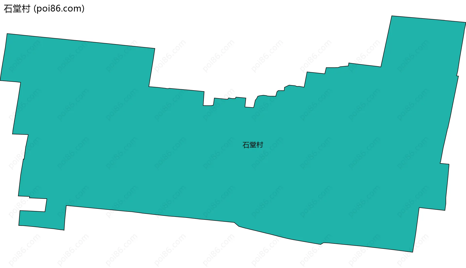 石堂村边界地图