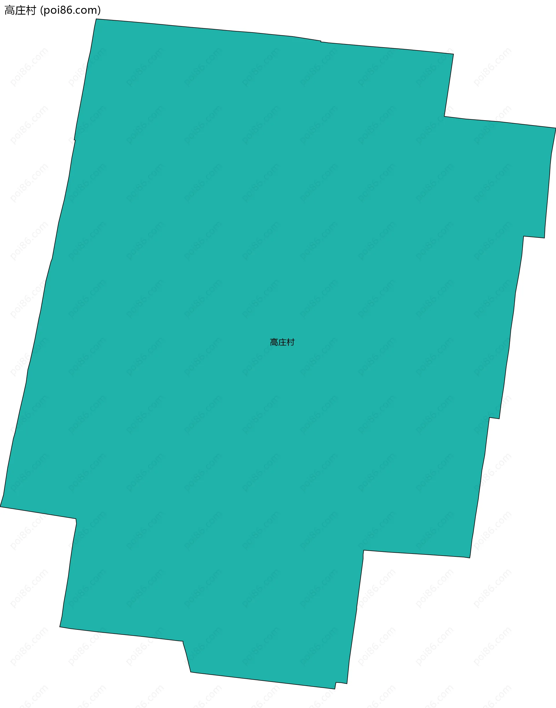 高庄村边界地图