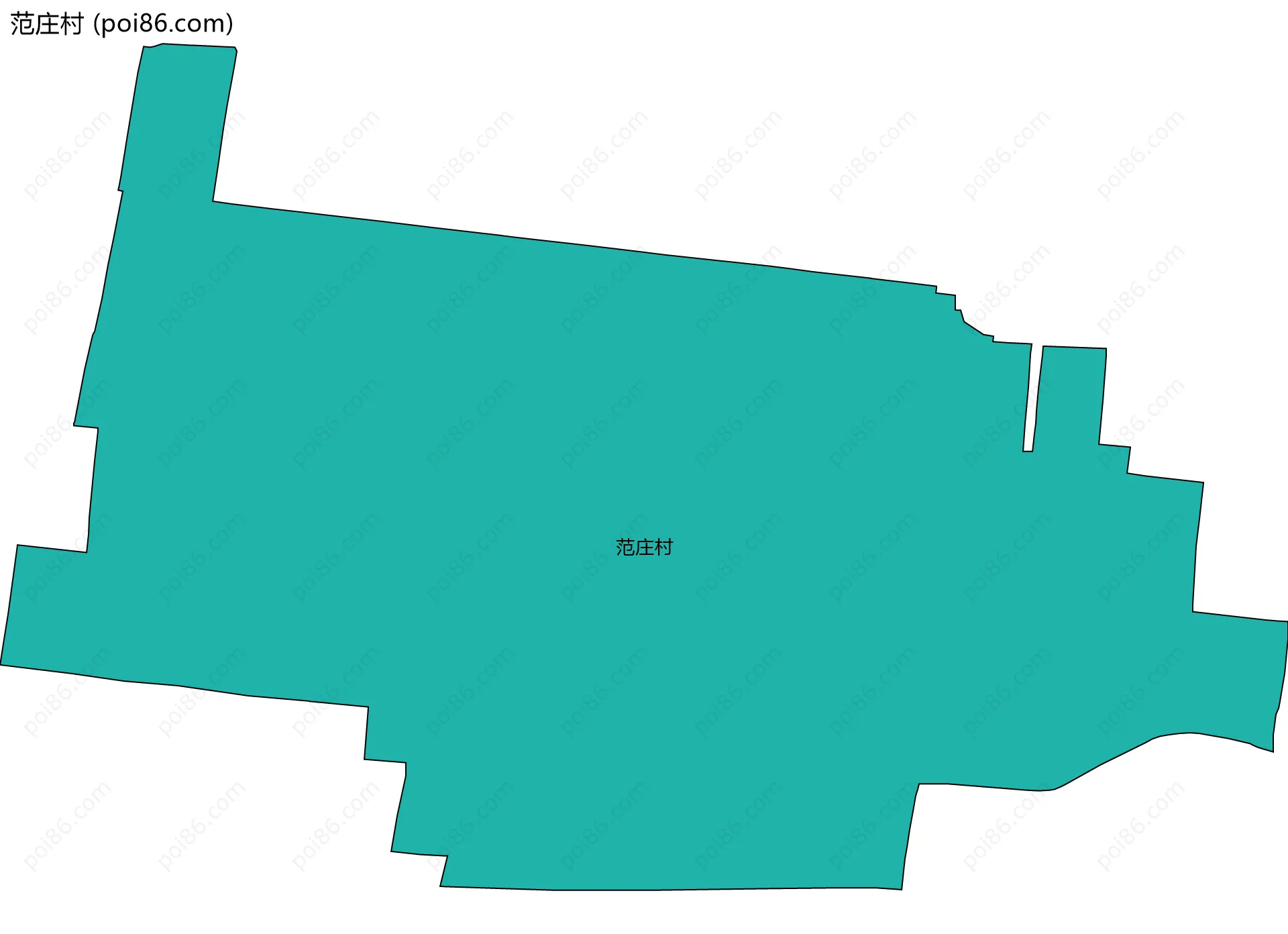 范庄村边界地图