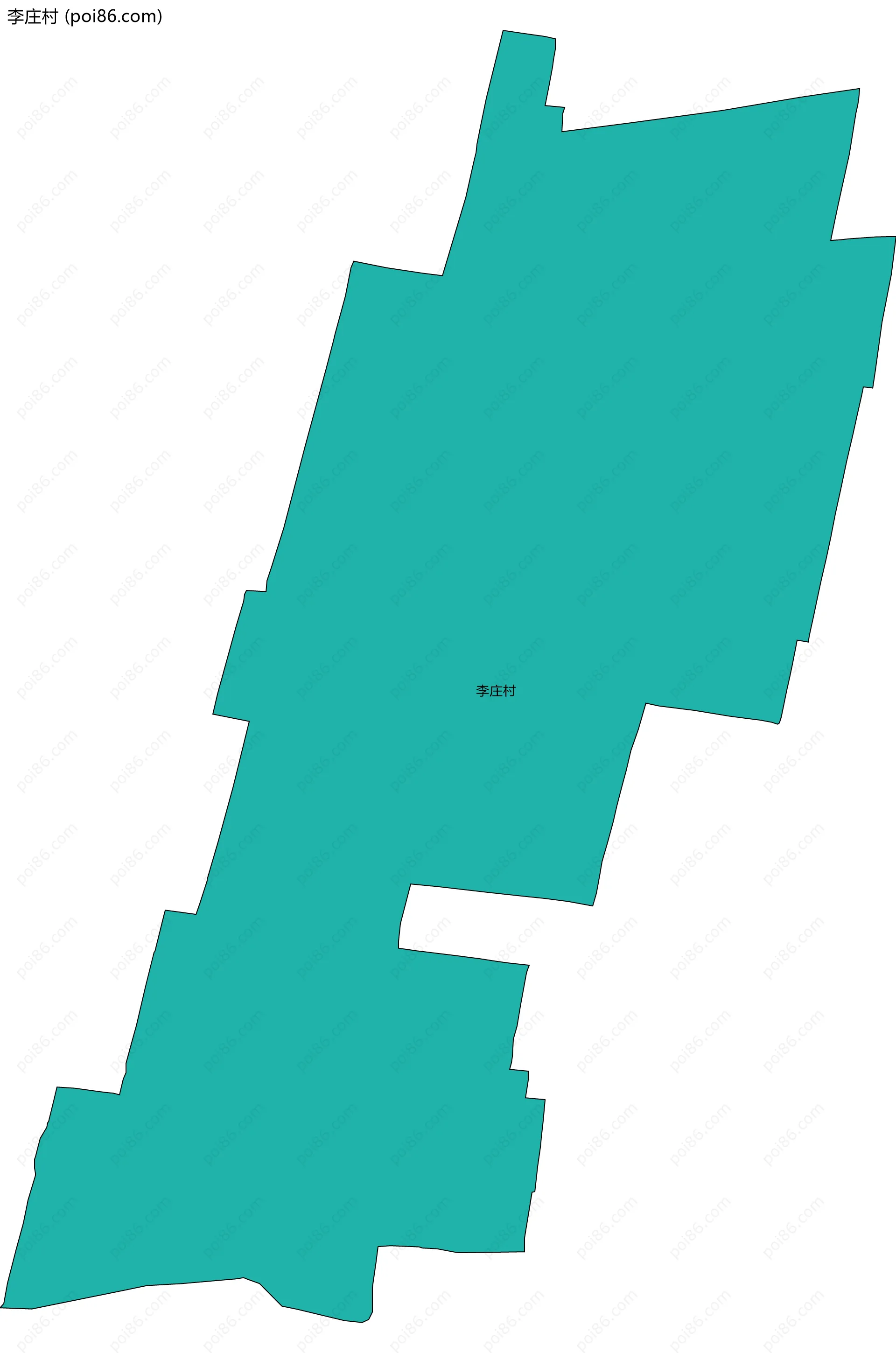 李庄村边界地图