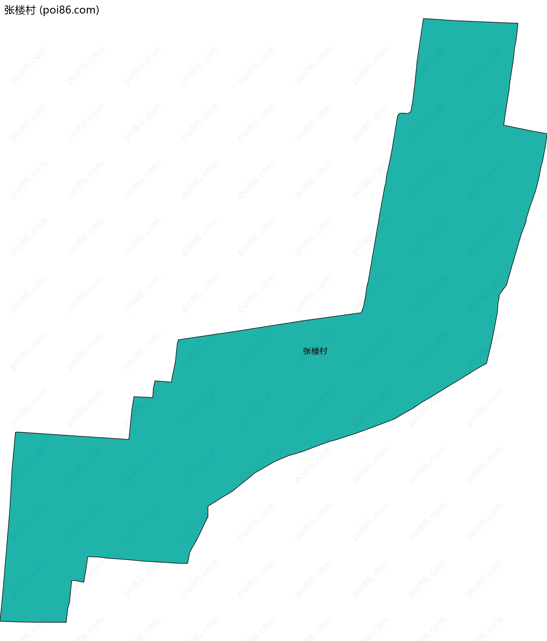 张楼村边界地图