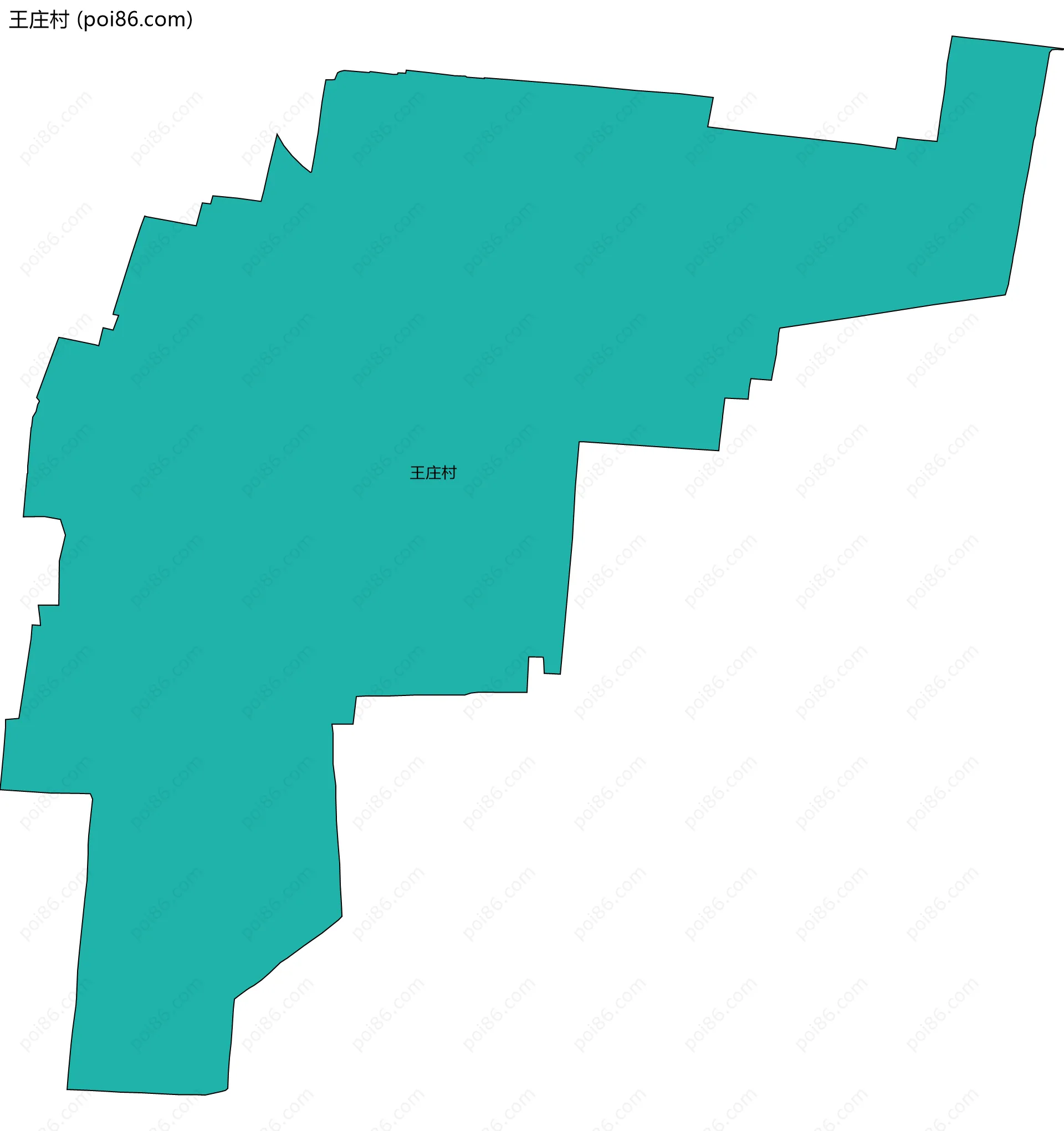 王庄村边界地图