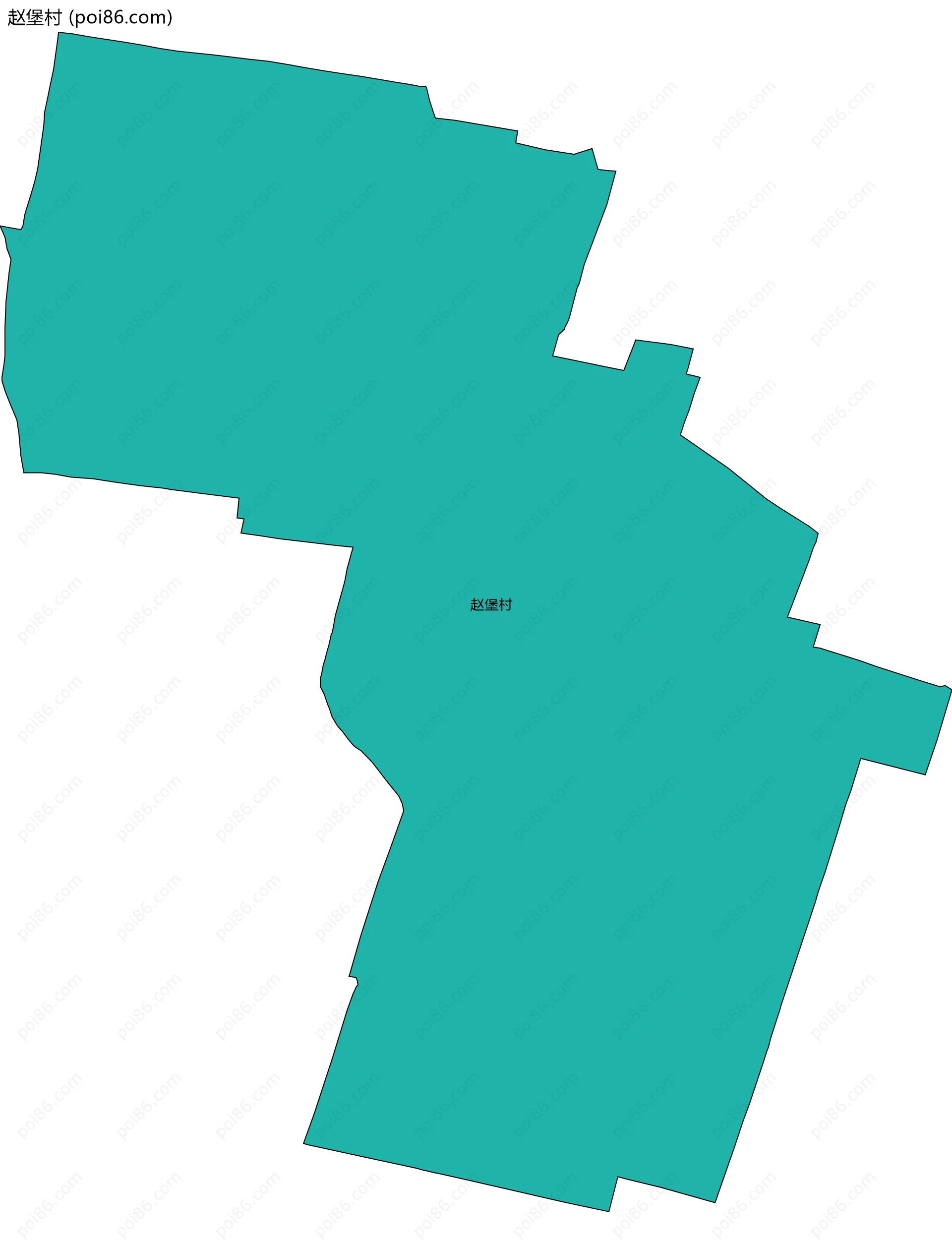 赵堡村边界地图