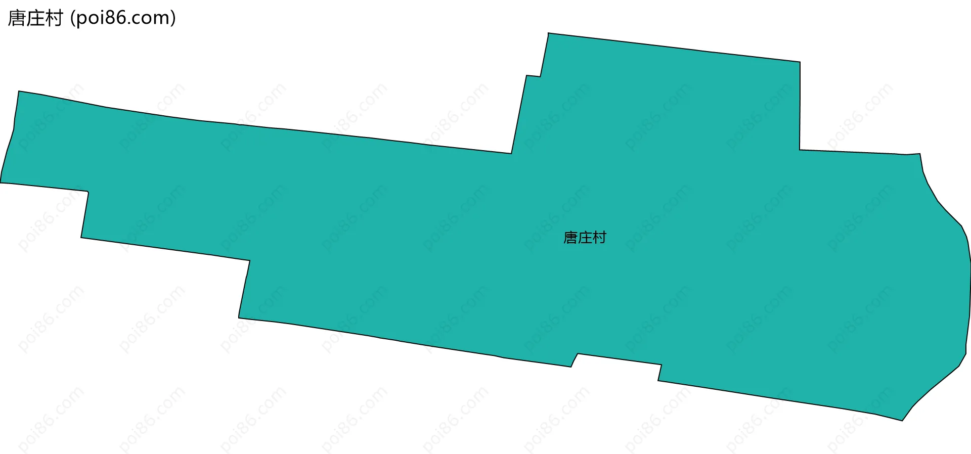 唐庄村边界地图