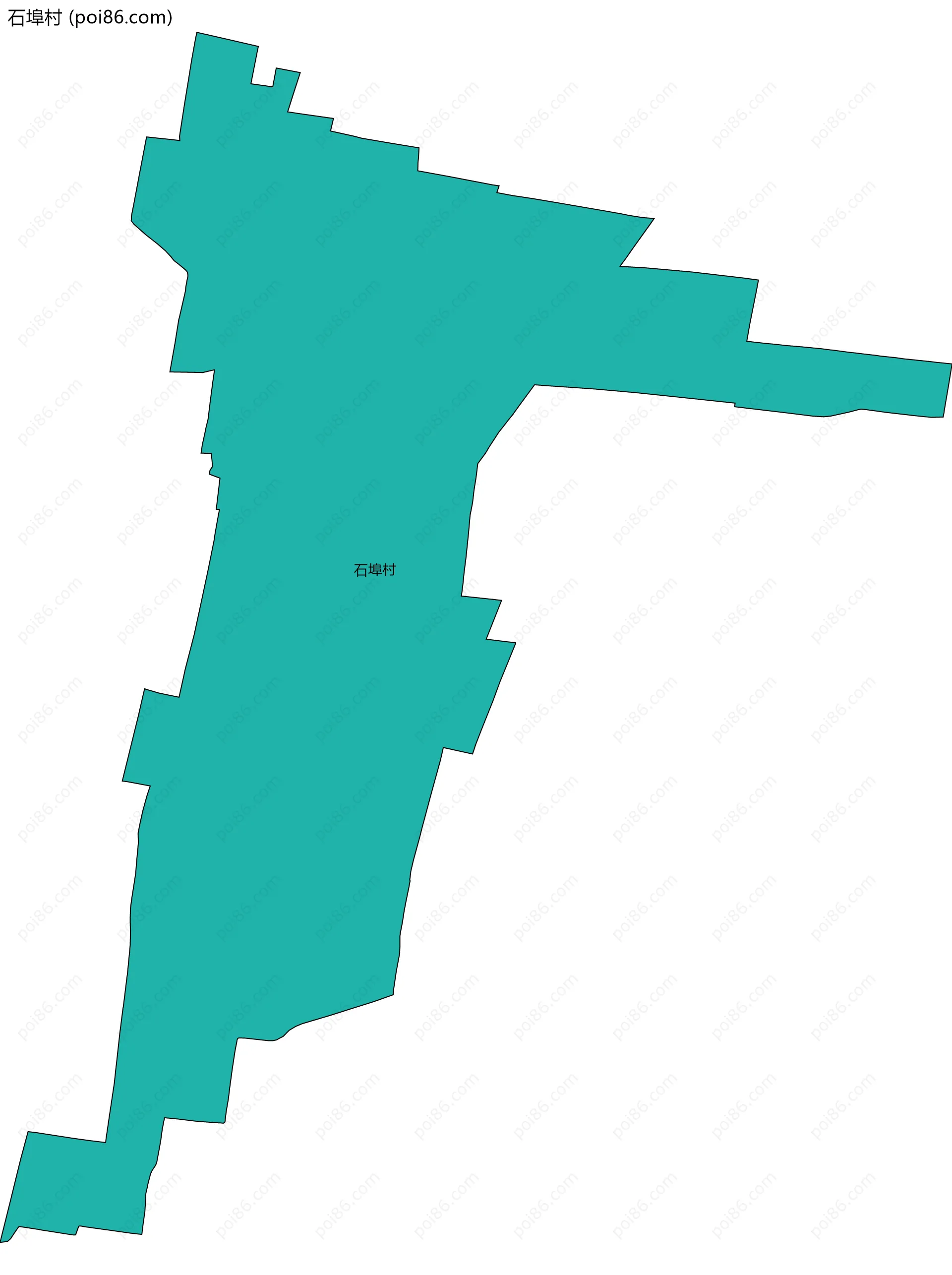 石埠村边界地图