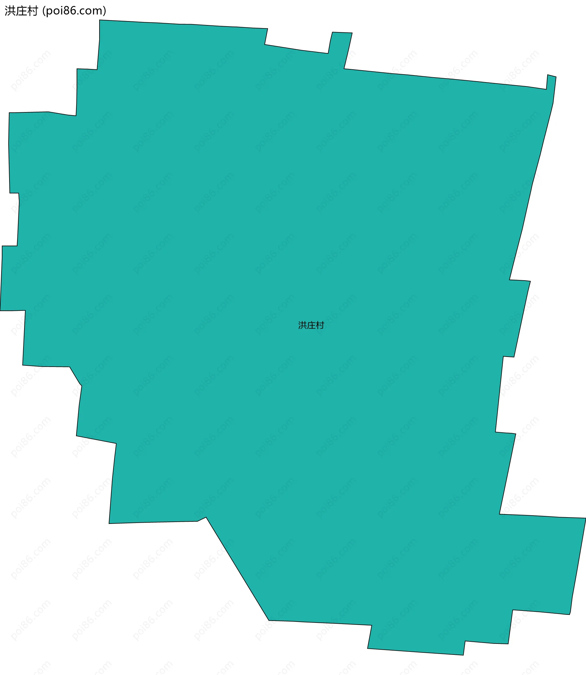 洪庄村边界地图