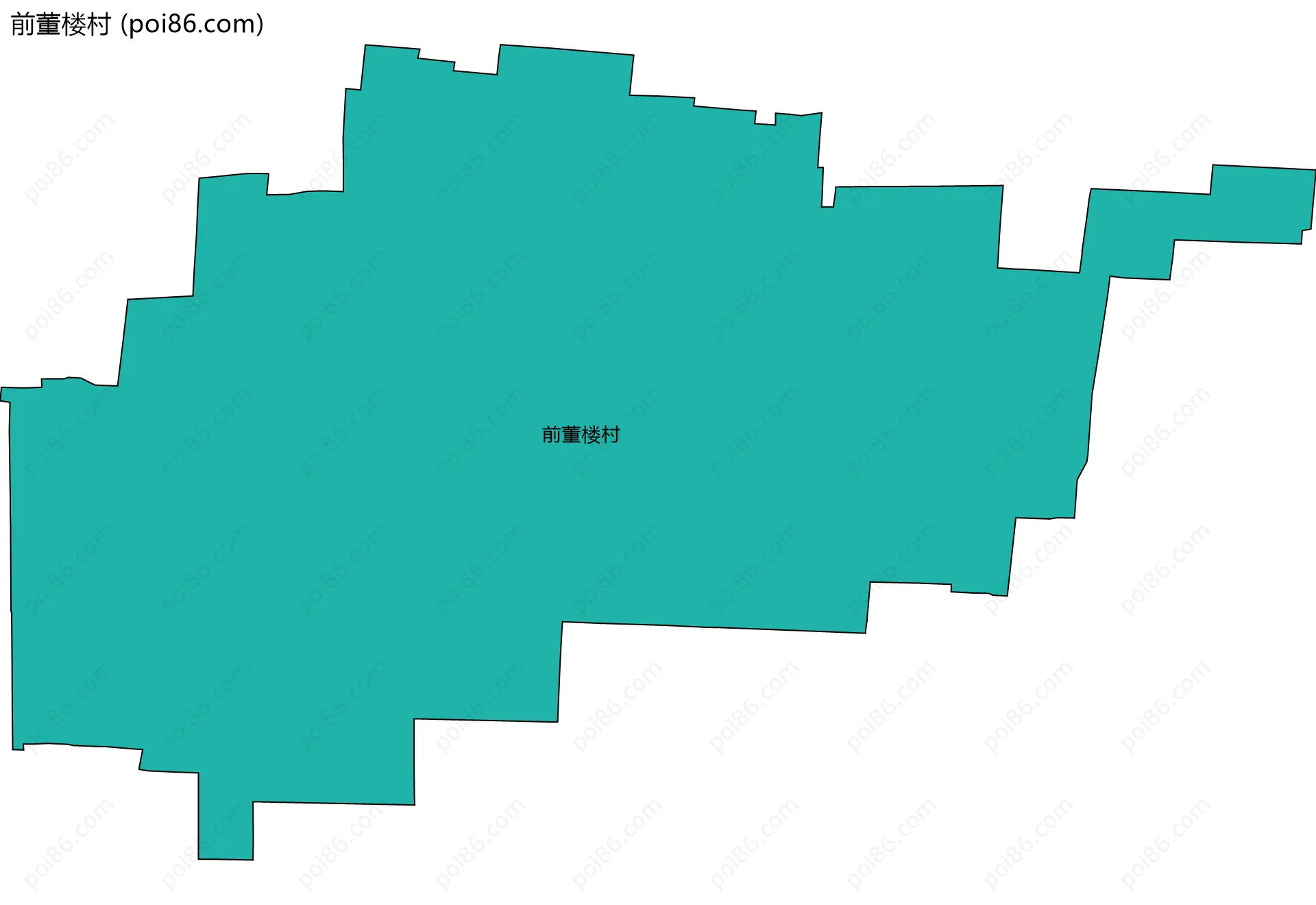 前董楼村边界地图