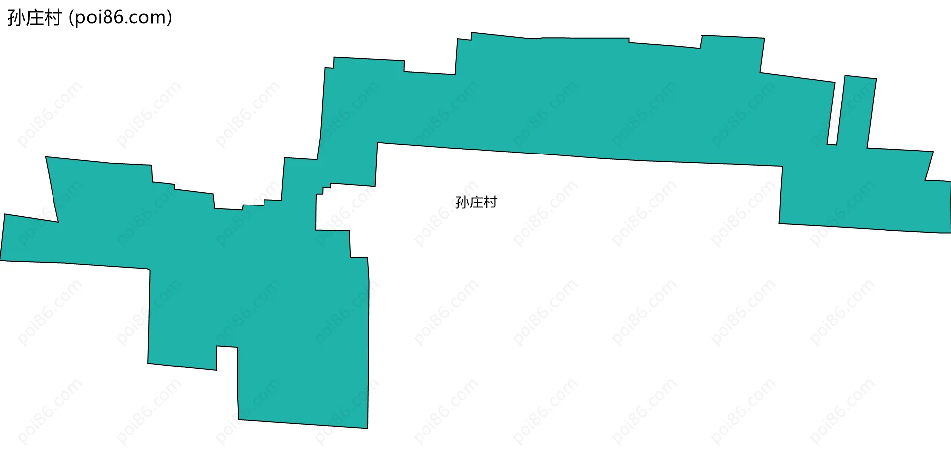 孙庄村边界地图