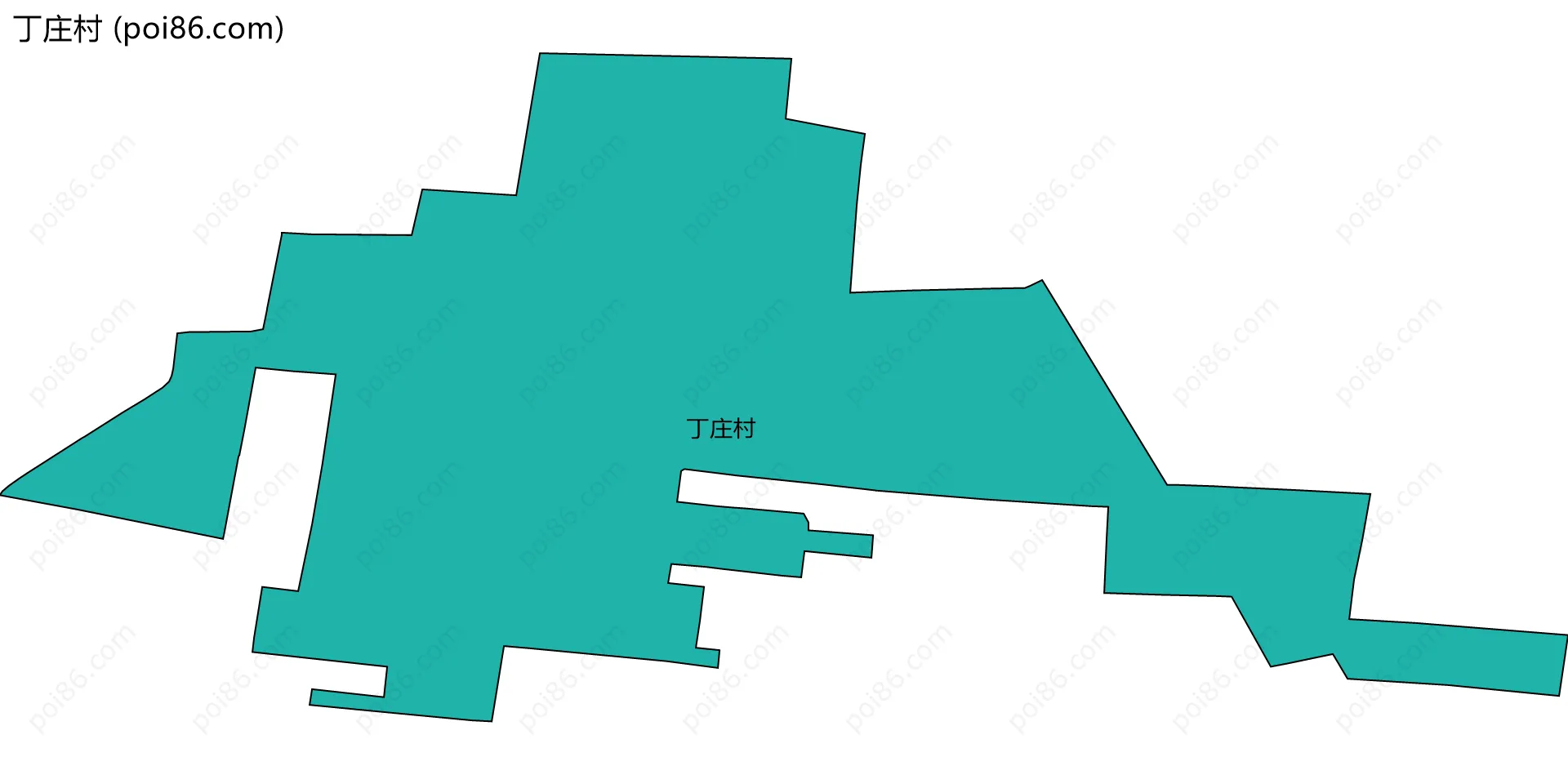 丁庄村边界地图