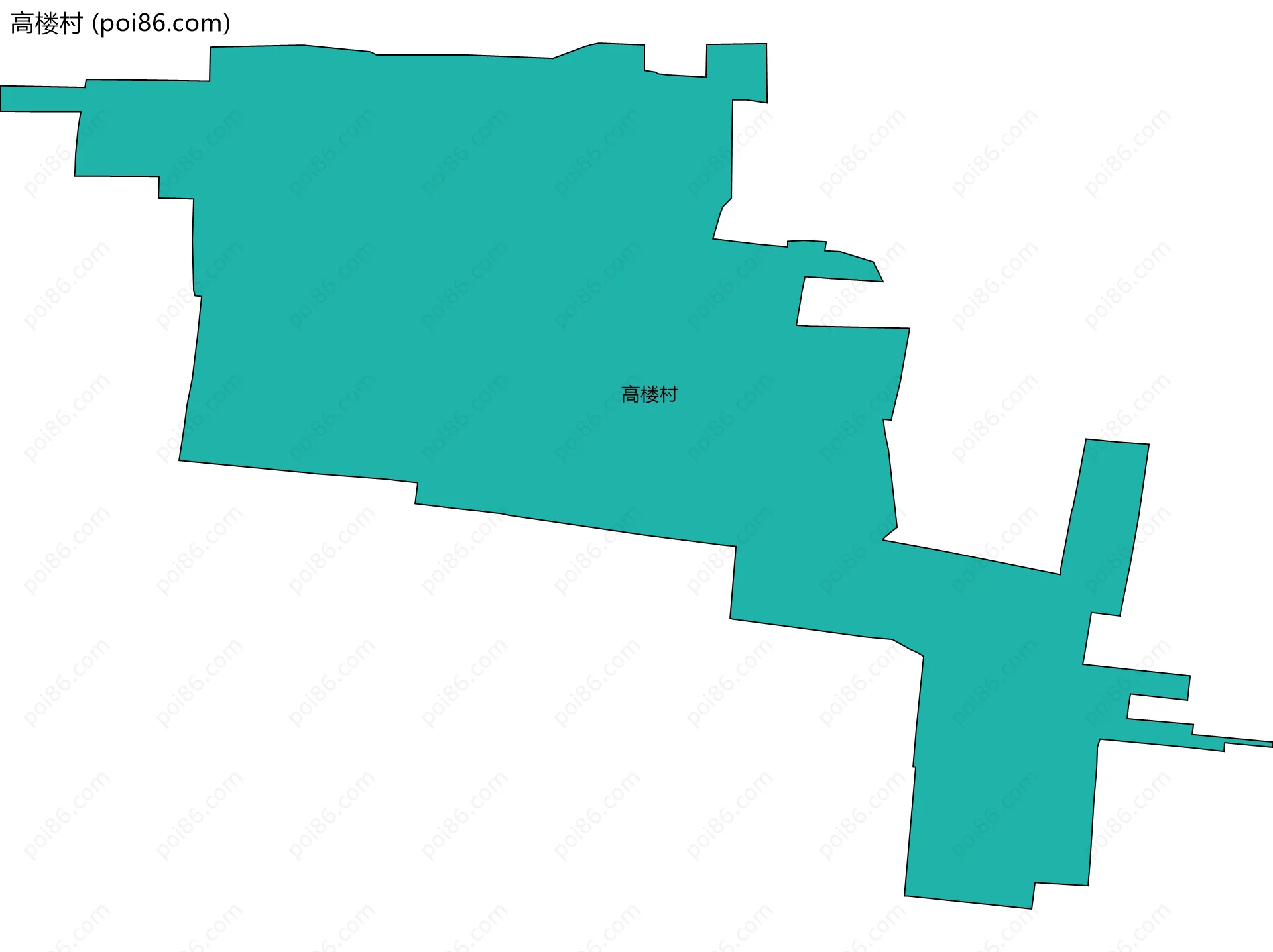 高楼村边界地图