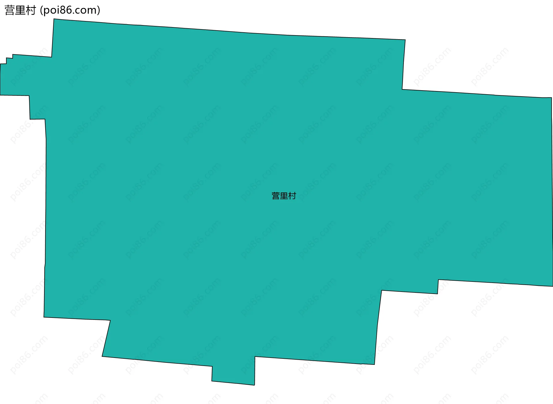 营里村边界地图