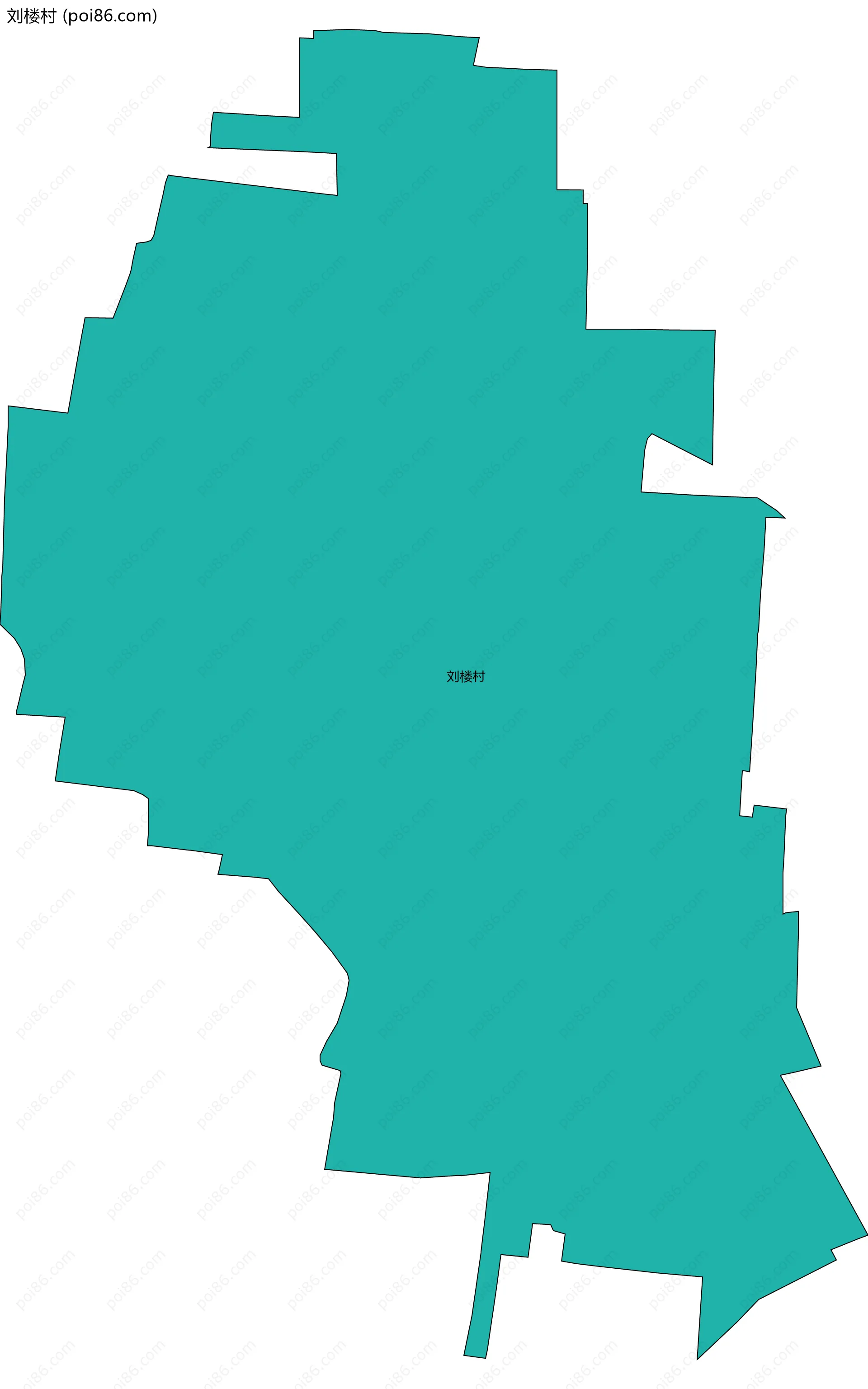 刘楼村边界地图
