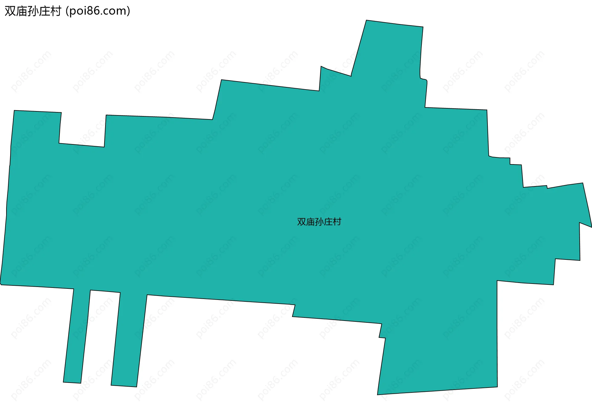 双庙孙庄村边界地图