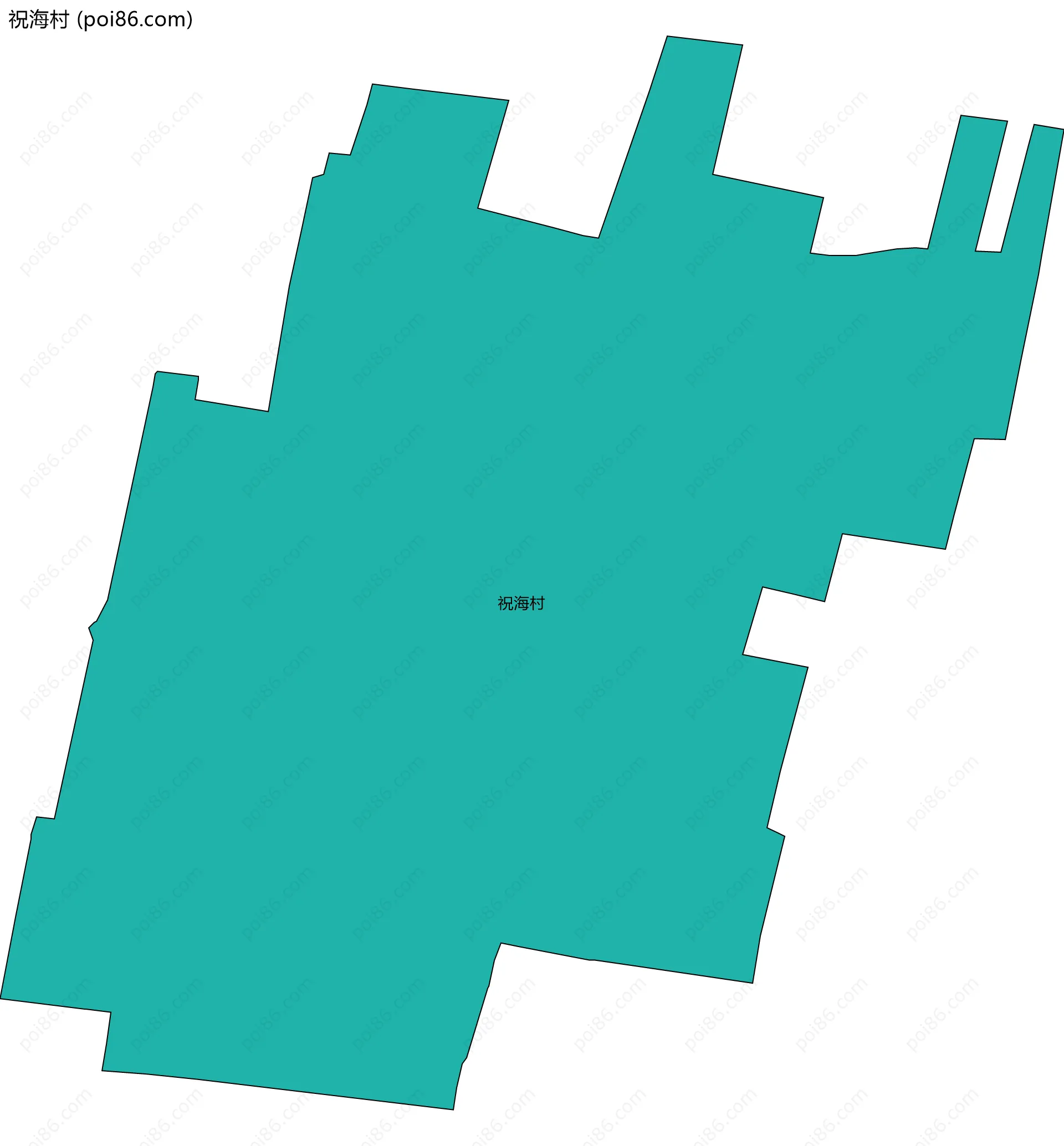 祝海村边界地图