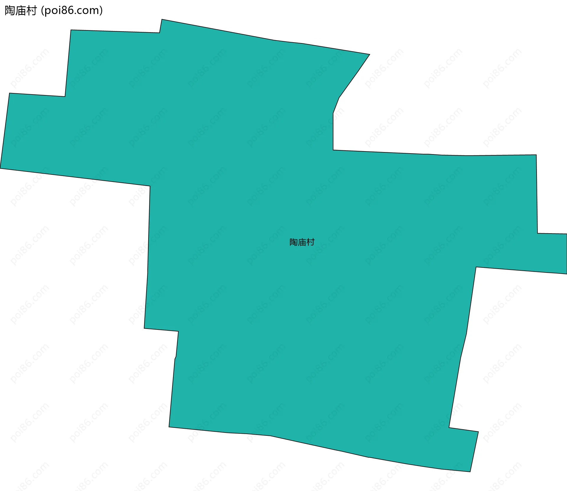 陶庙村边界地图