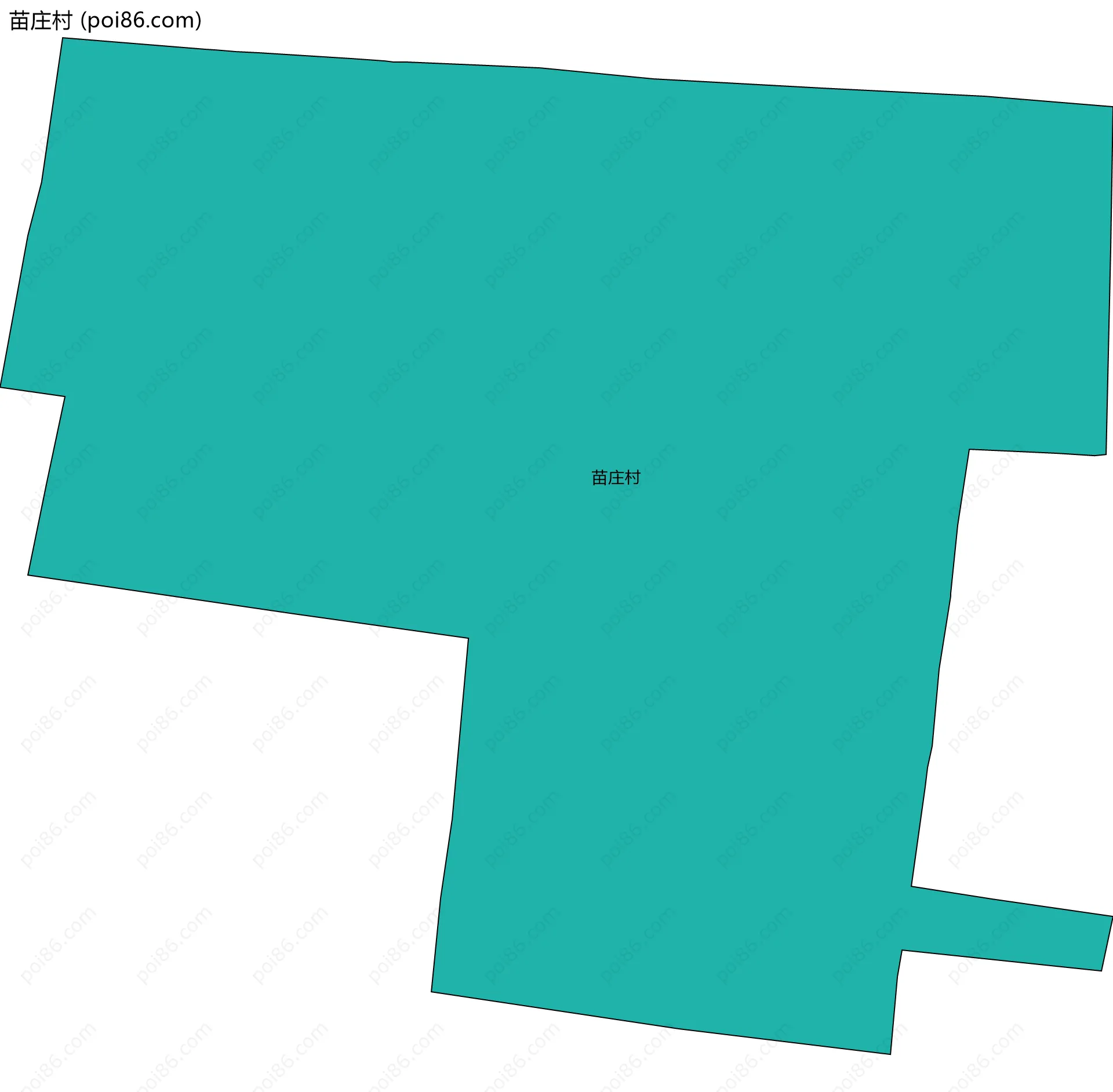 苗庄村边界地图