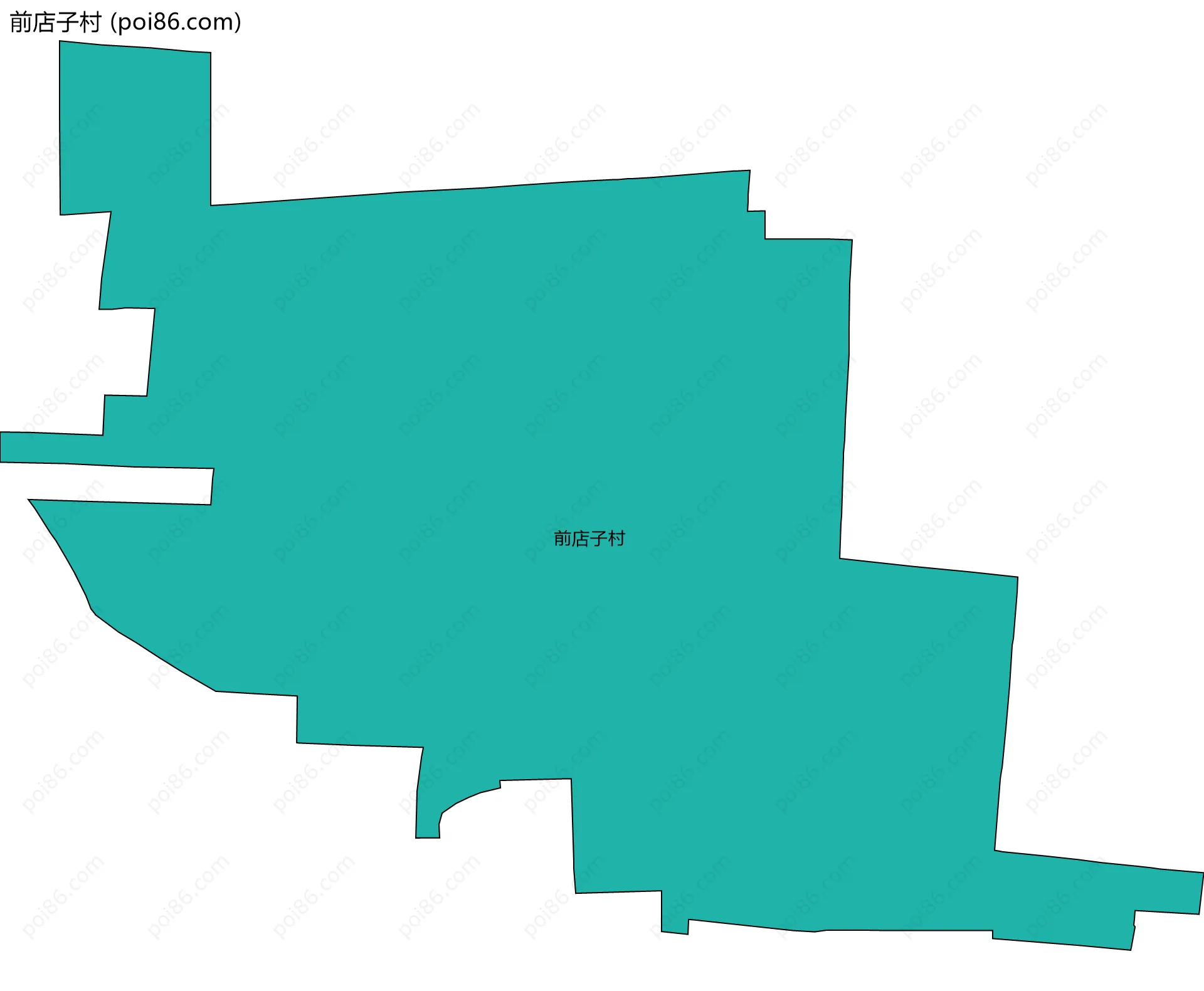 前店子村边界地图