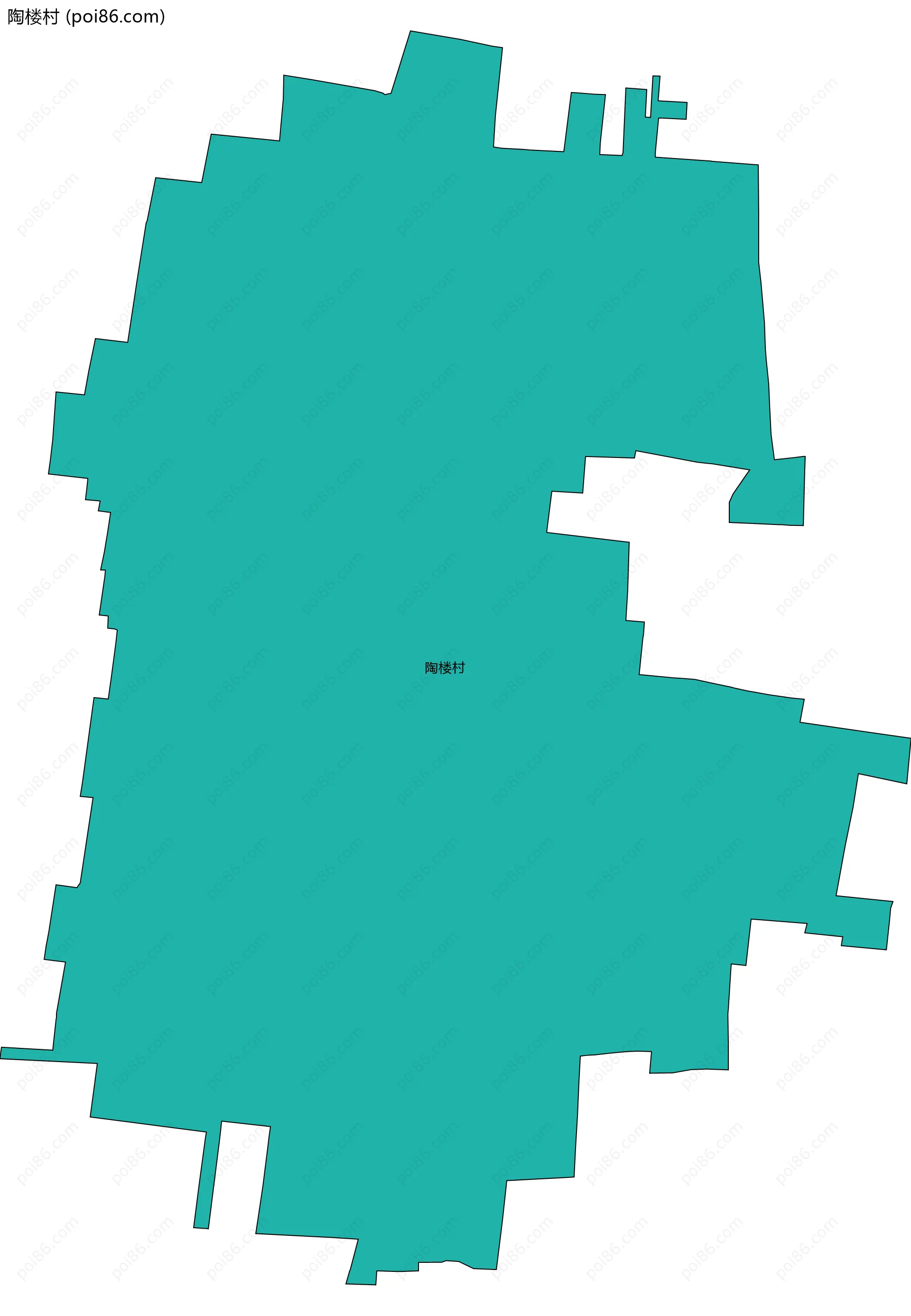 陶楼村边界地图