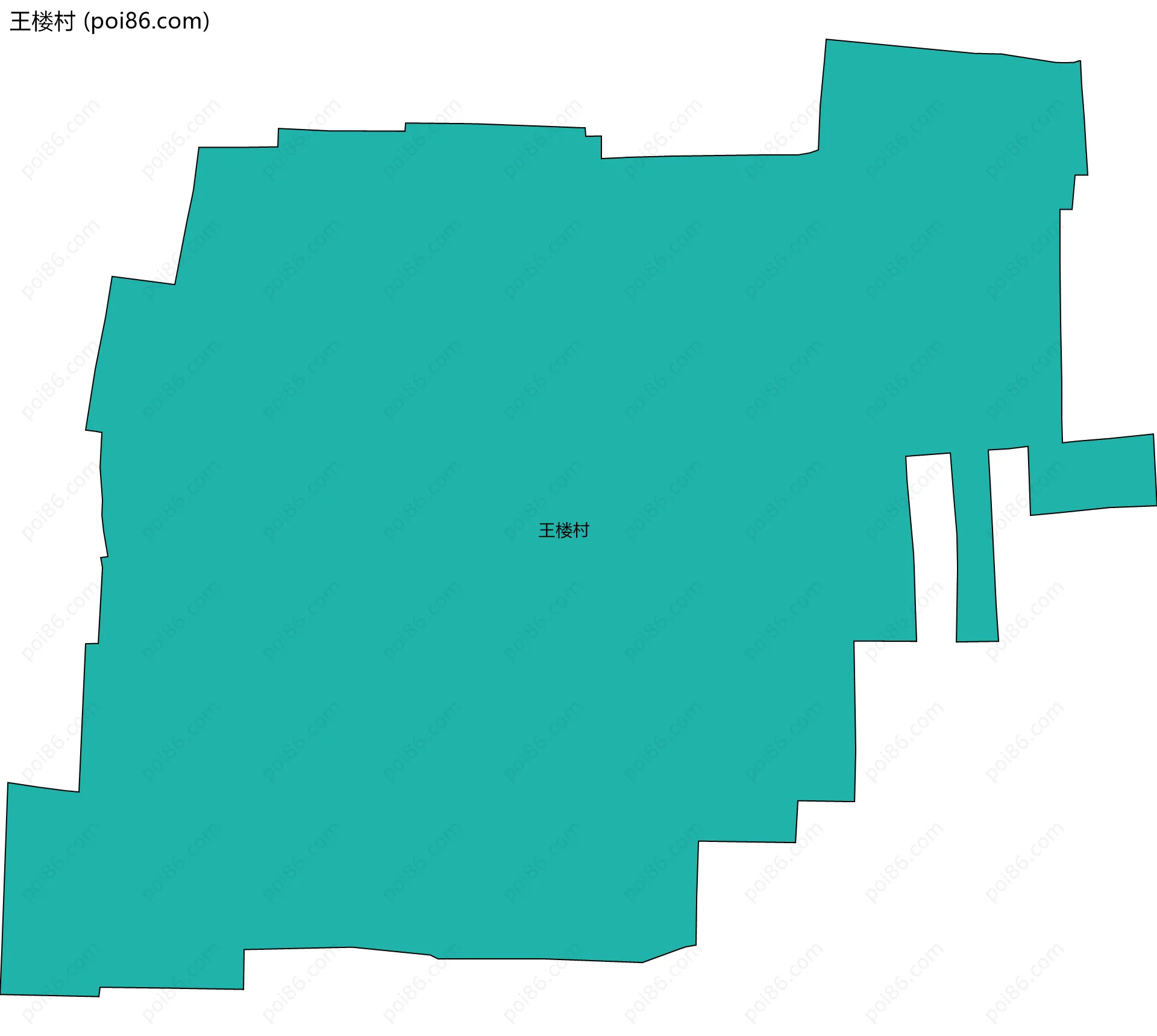 王楼村边界地图