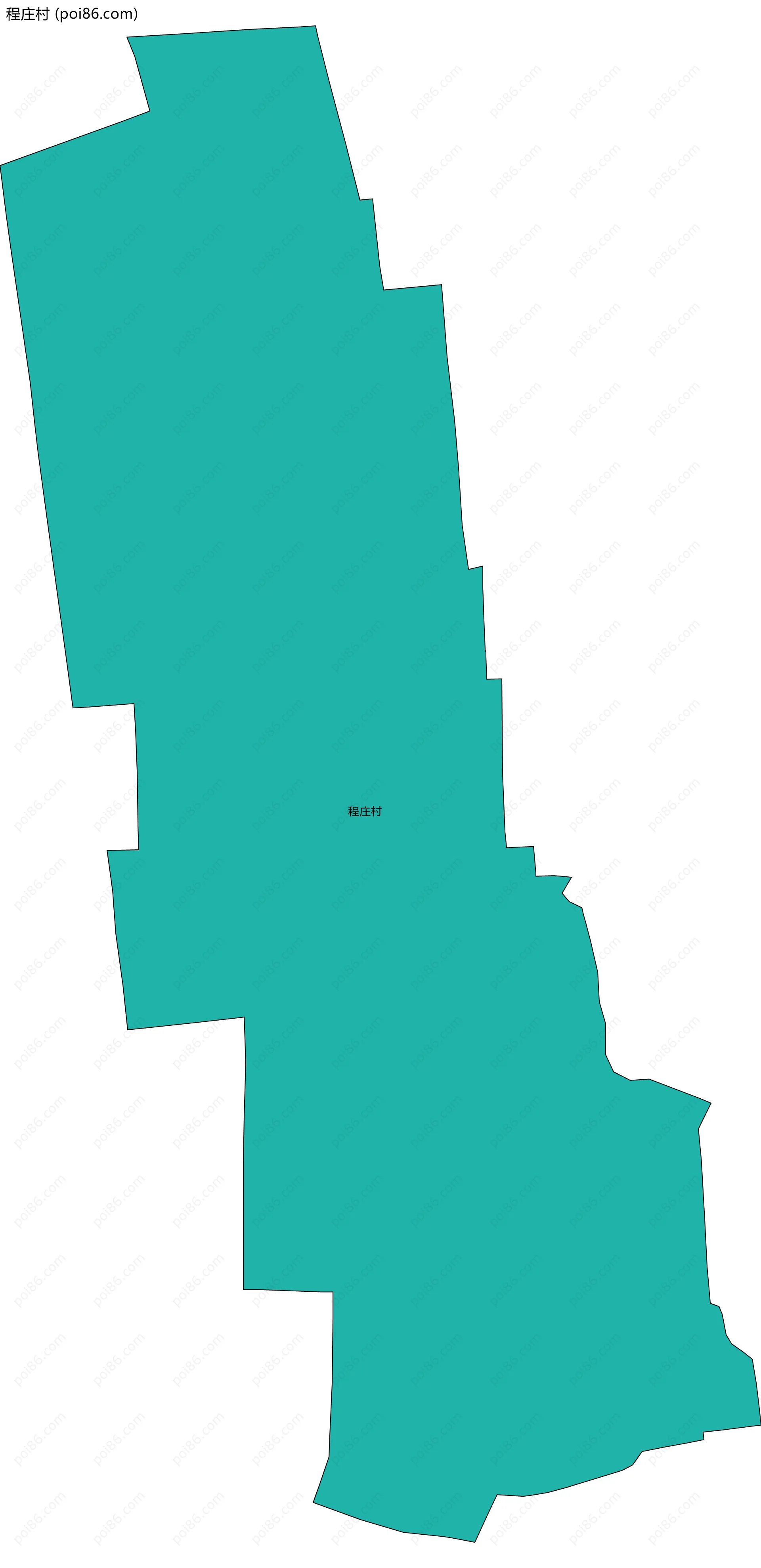 程庄村边界地图