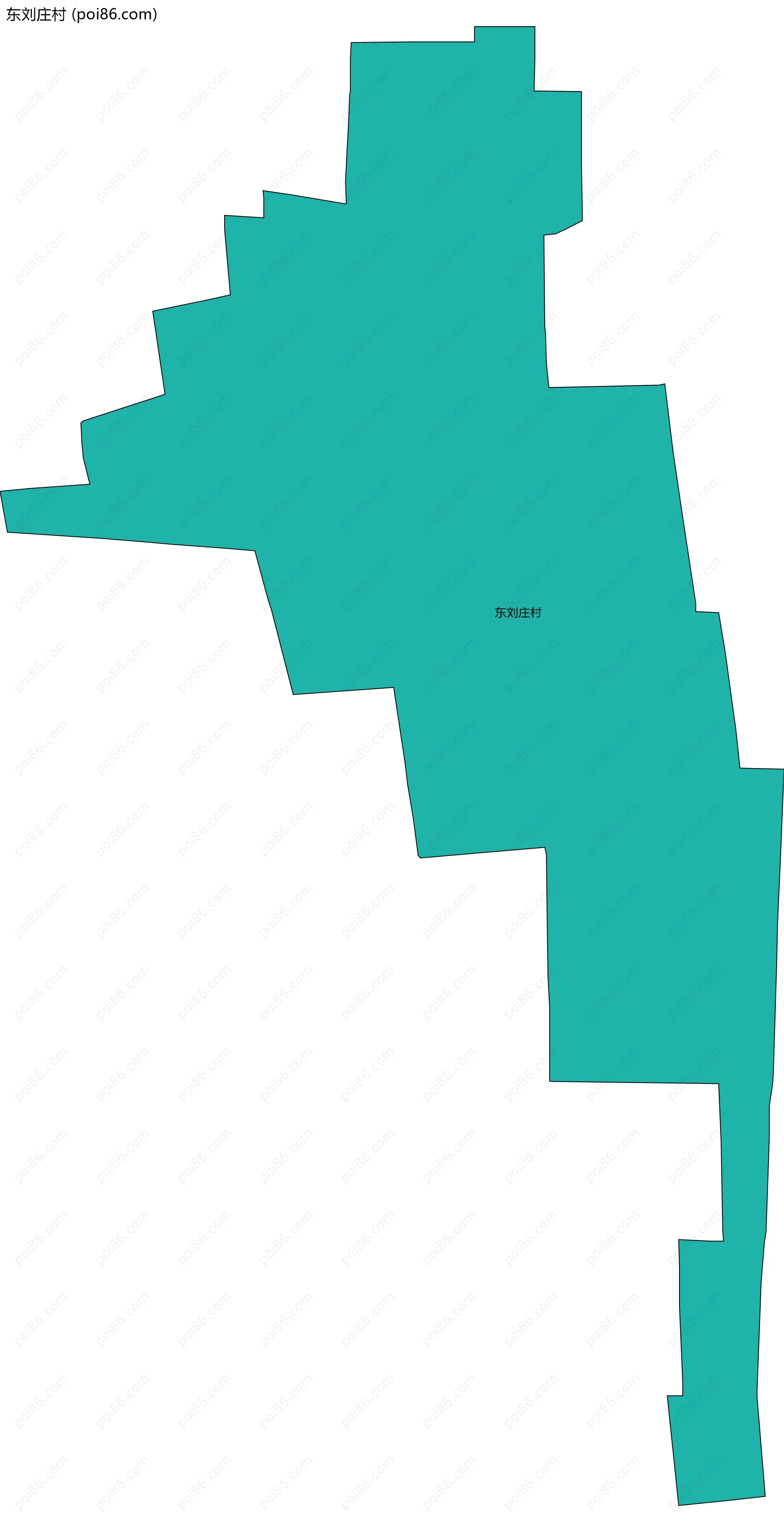 东刘庄村边界地图