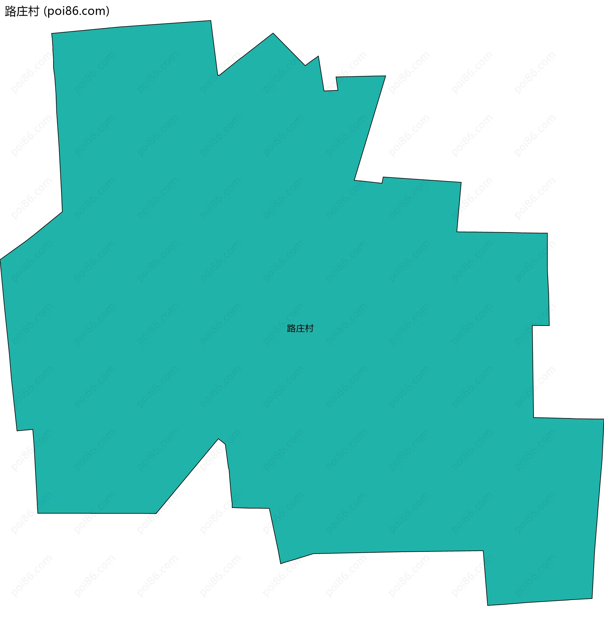 路庄村边界地图