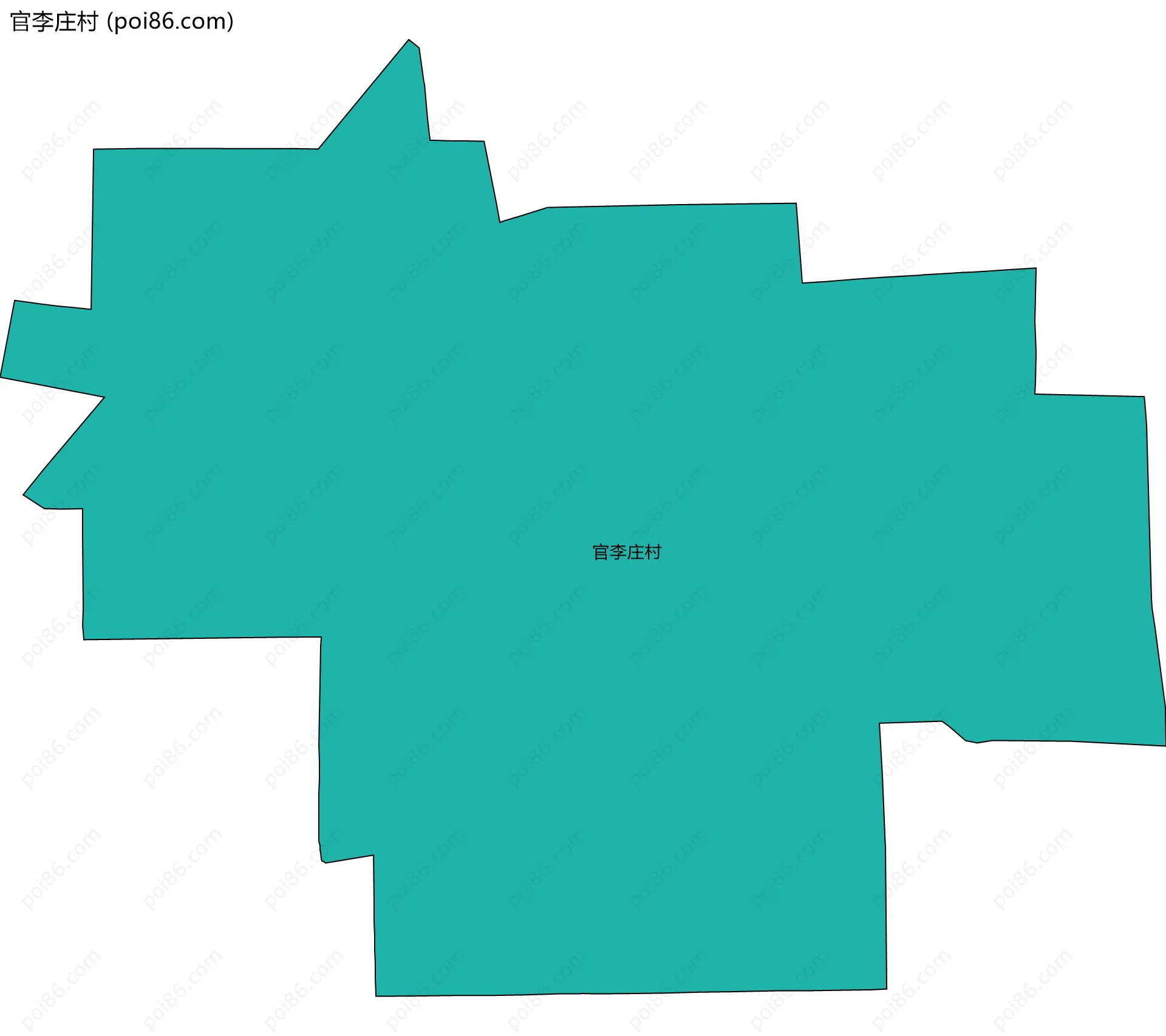 官李庄村边界地图