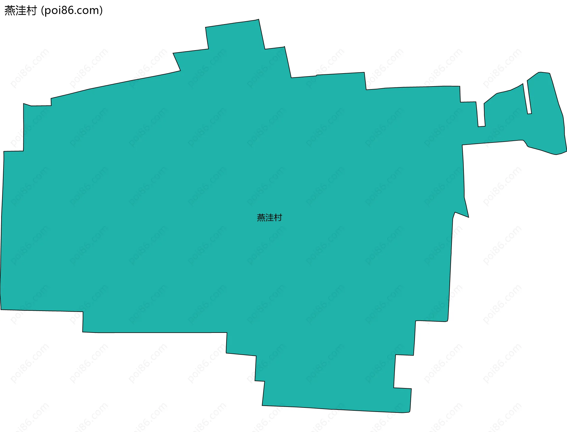燕洼村边界地图
