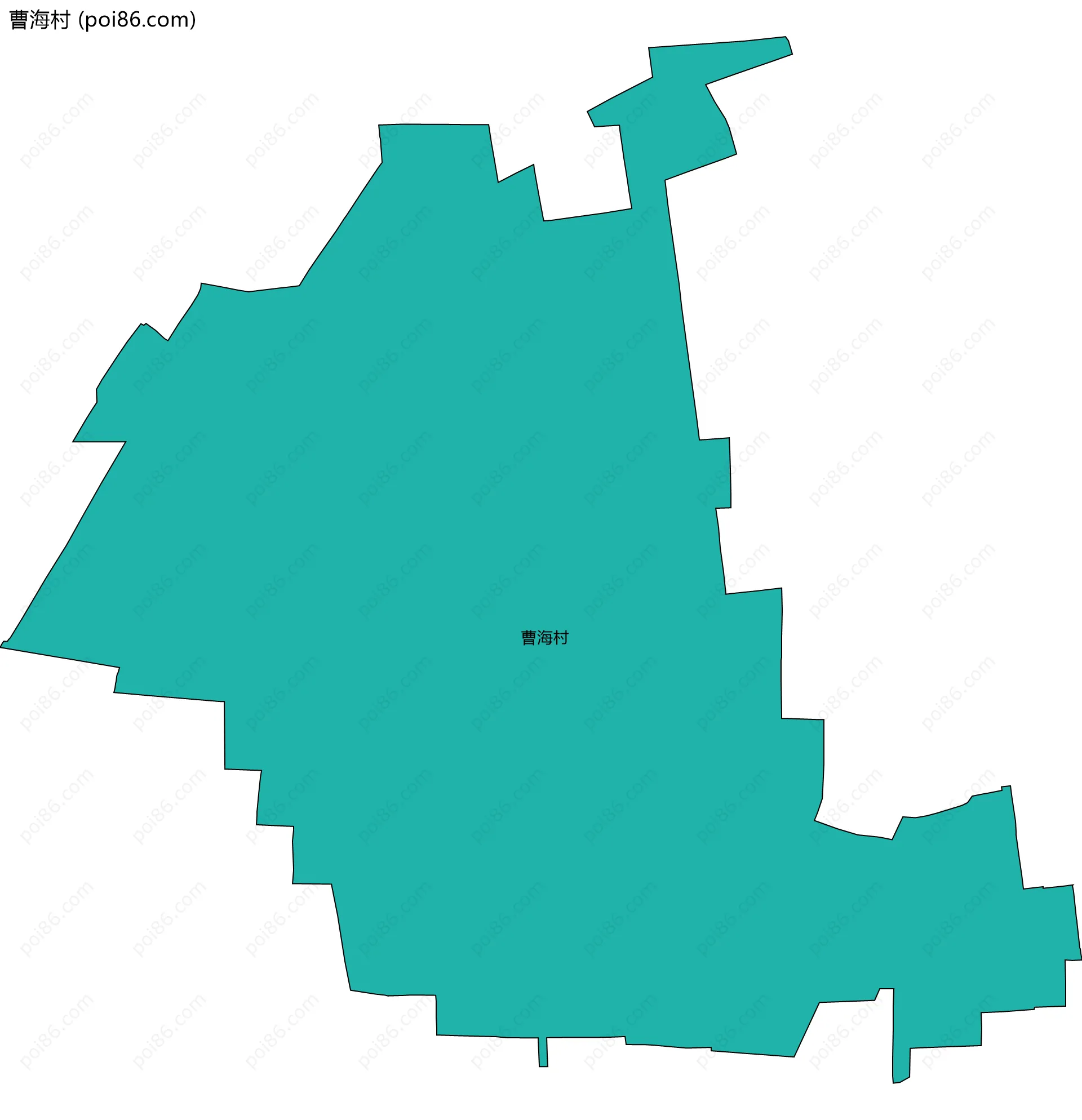 曹海村边界地图