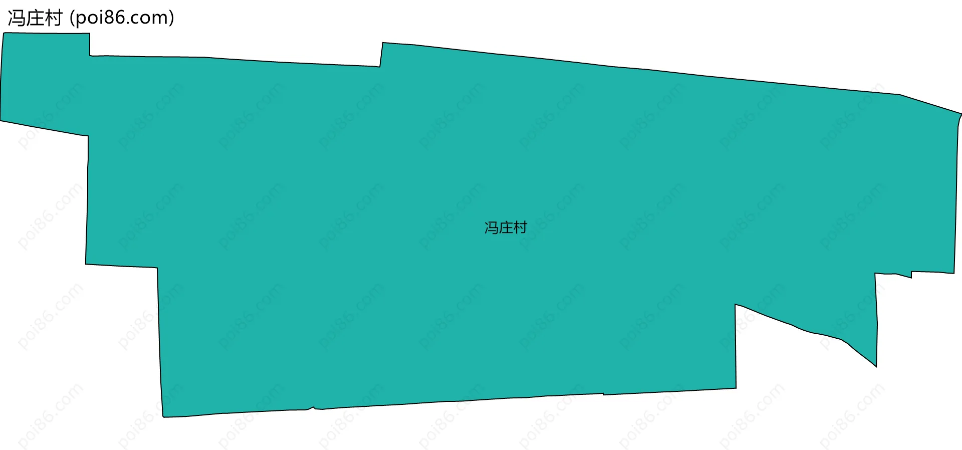 冯庄村边界地图