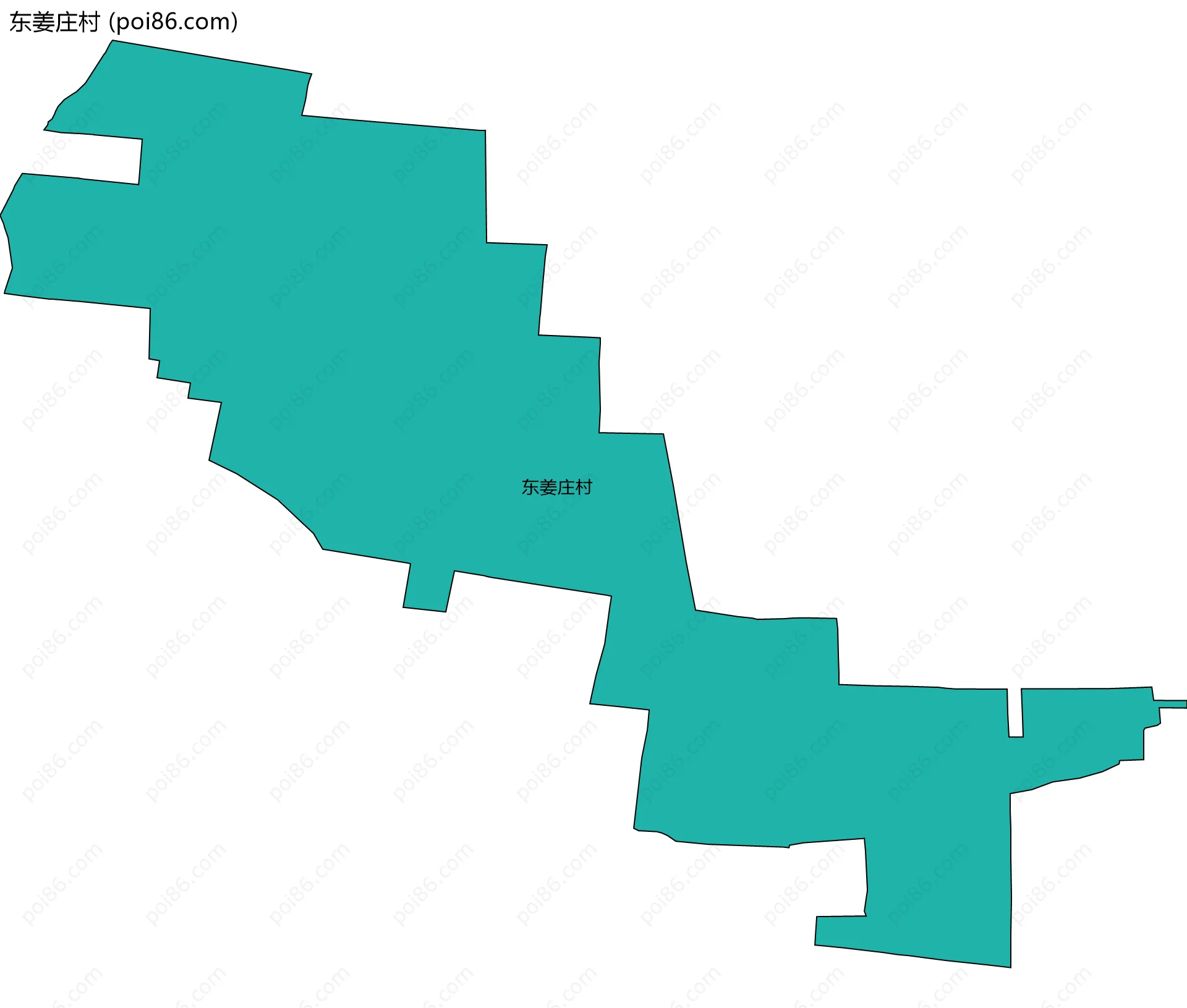 东姜庄村边界地图