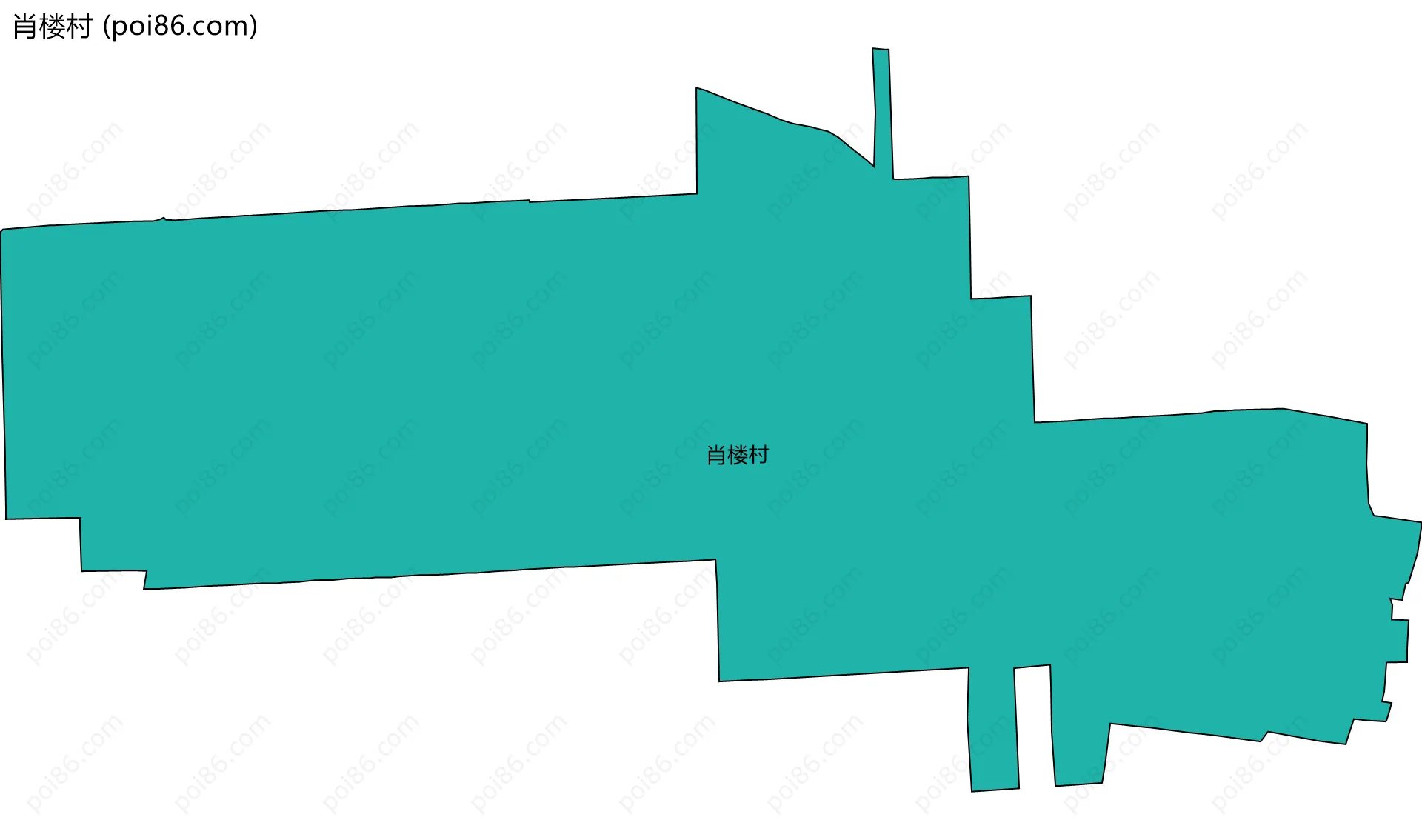 肖楼村边界地图