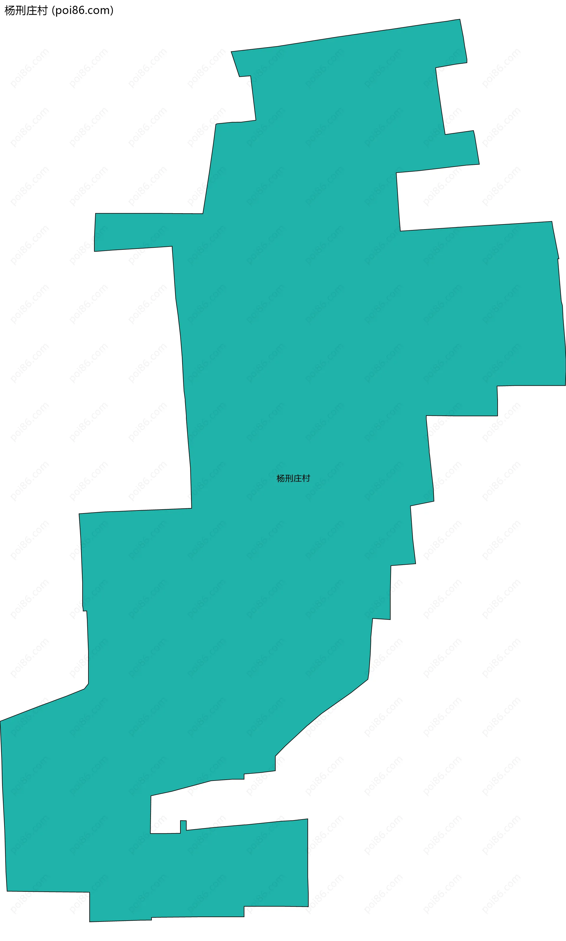 杨刑庄村边界地图