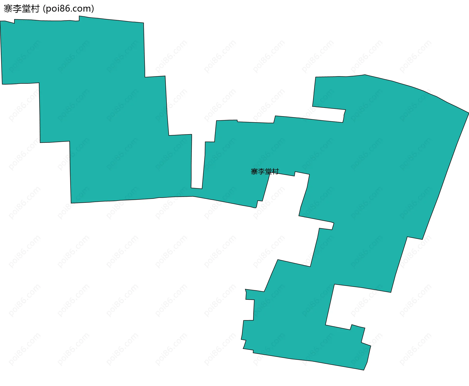 寨李堂村边界地图