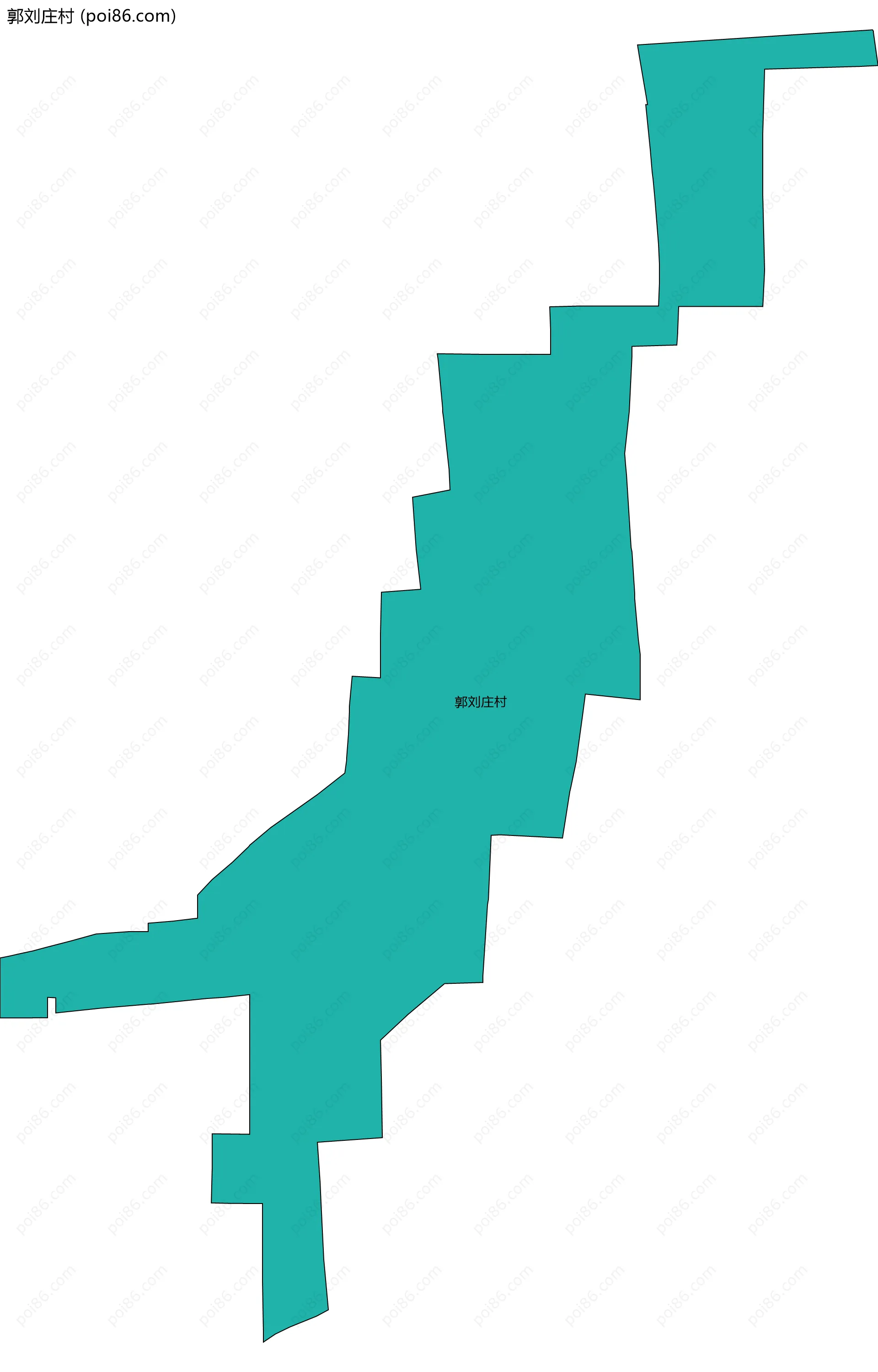 郭刘庄村边界地图