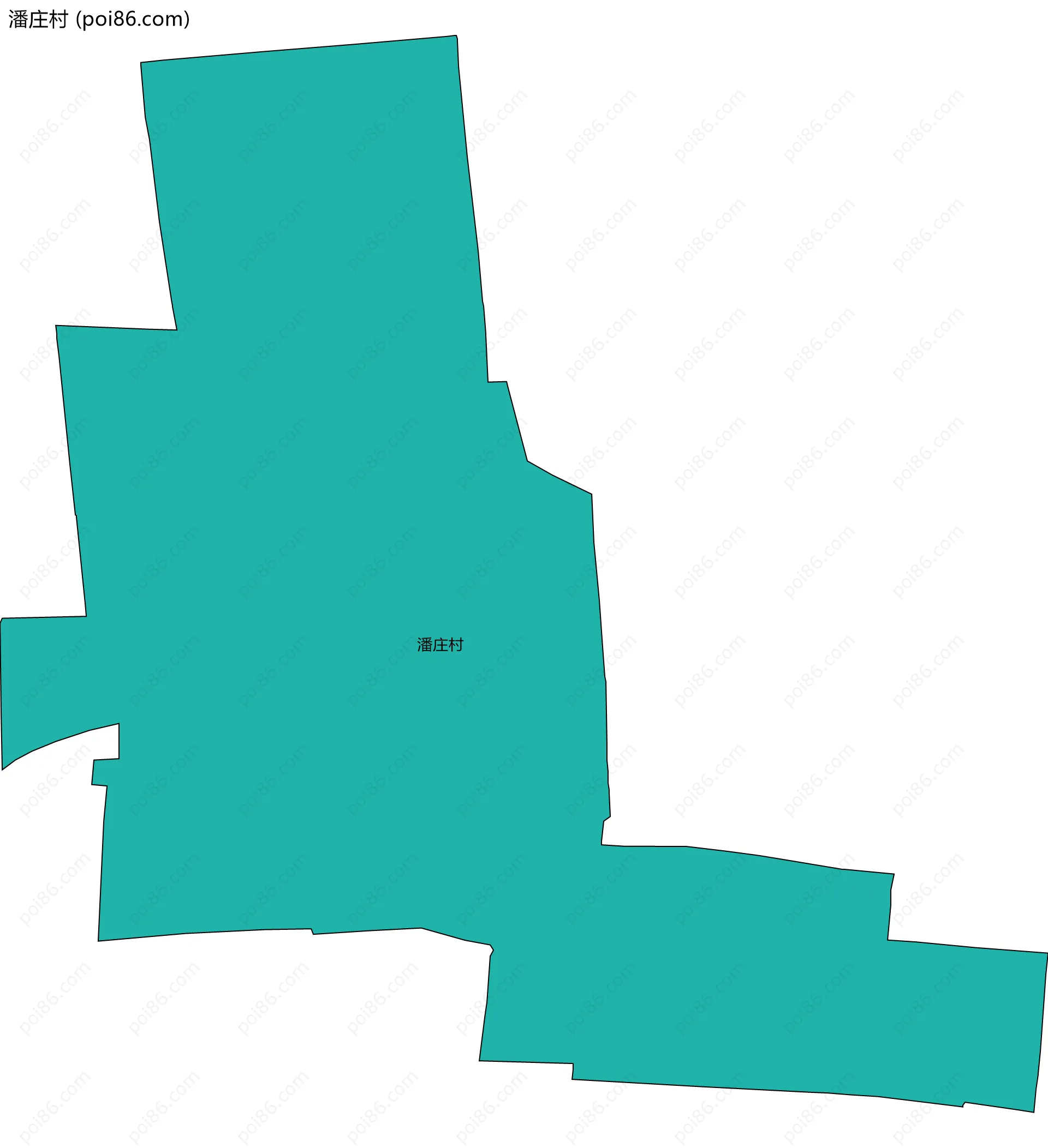 潘庄村边界地图