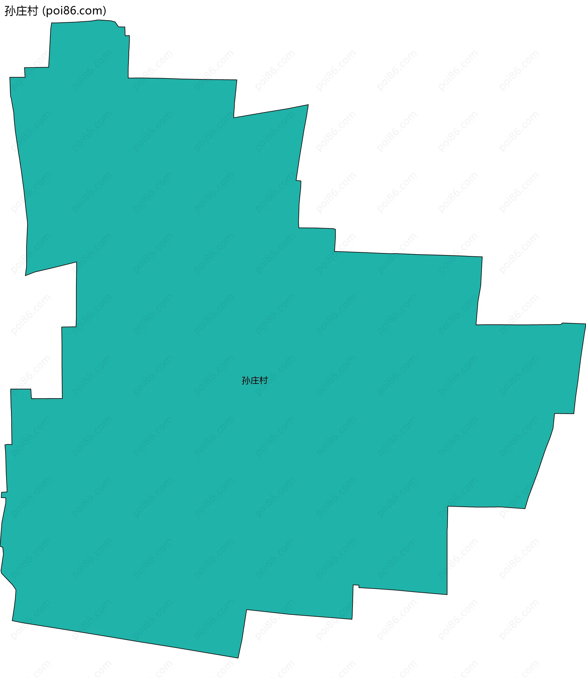 孙庄村边界地图