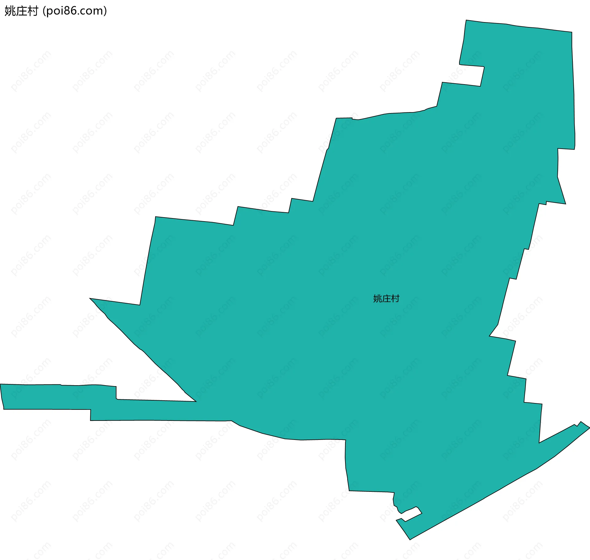 姚庄村边界地图