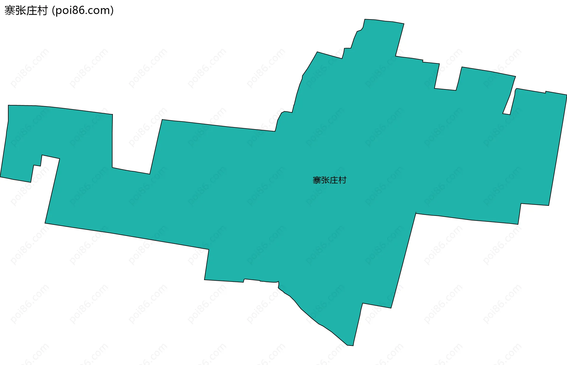 寨张庄村边界地图
