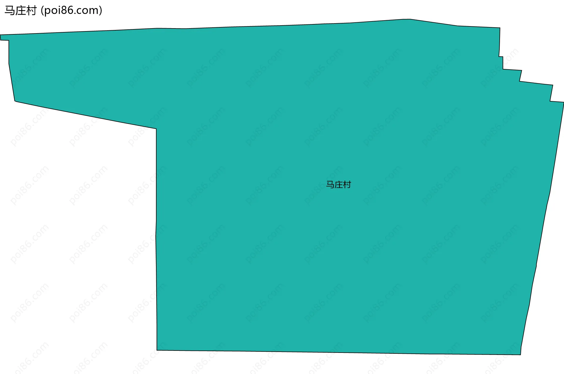 马庄村边界地图