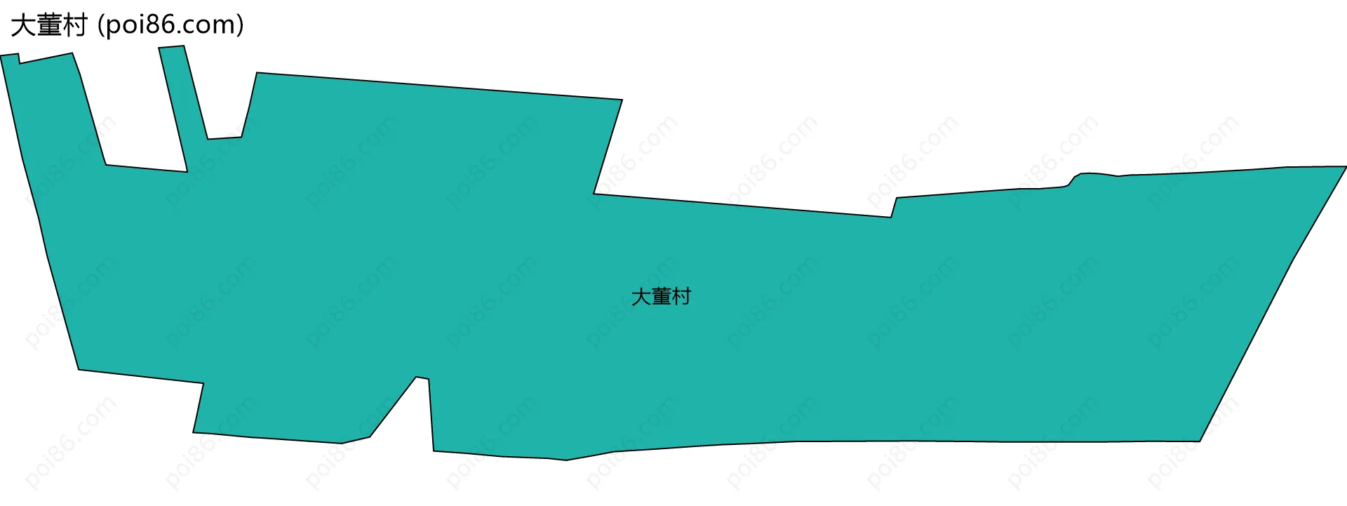 大董村边界地图