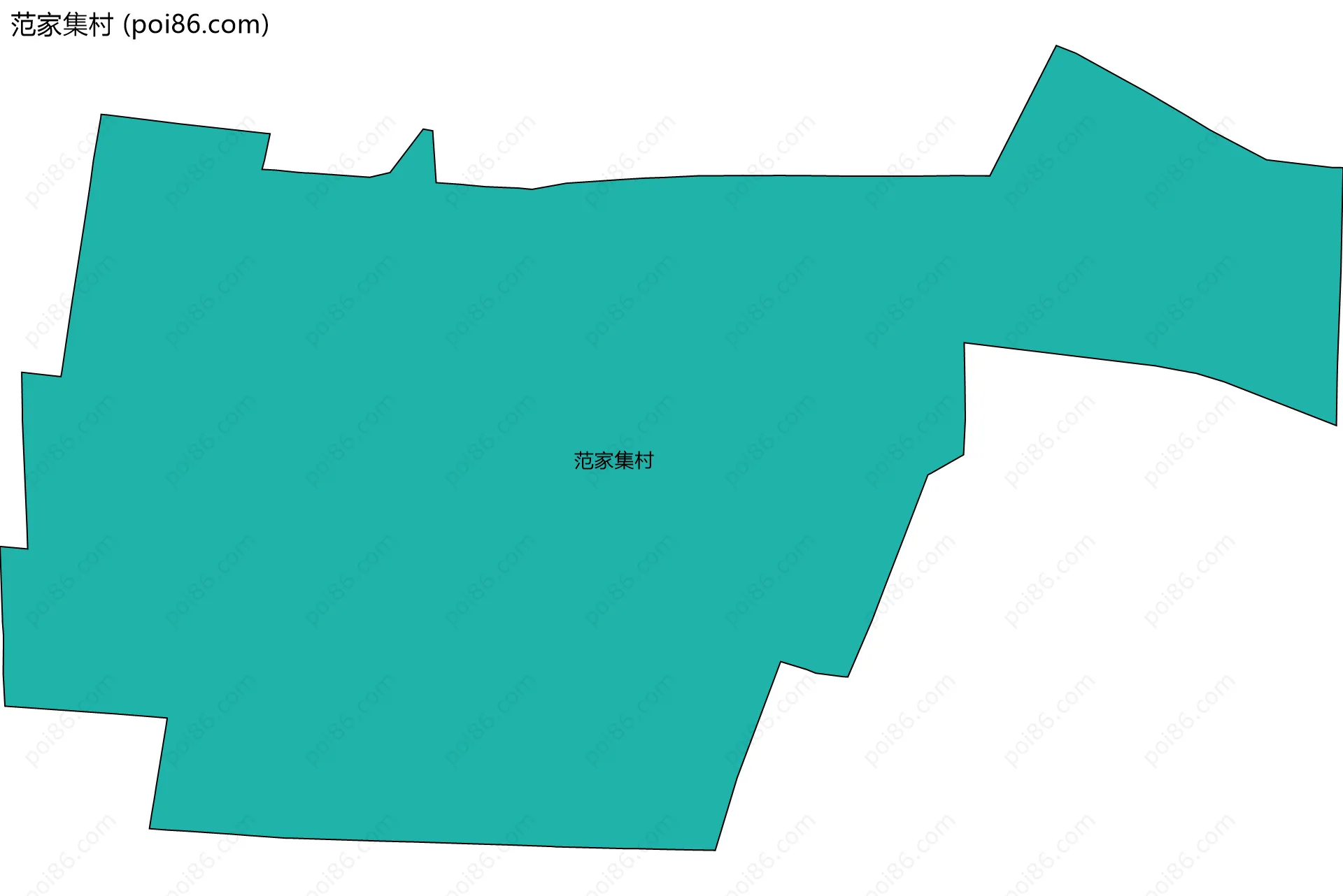 范家集村边界地图