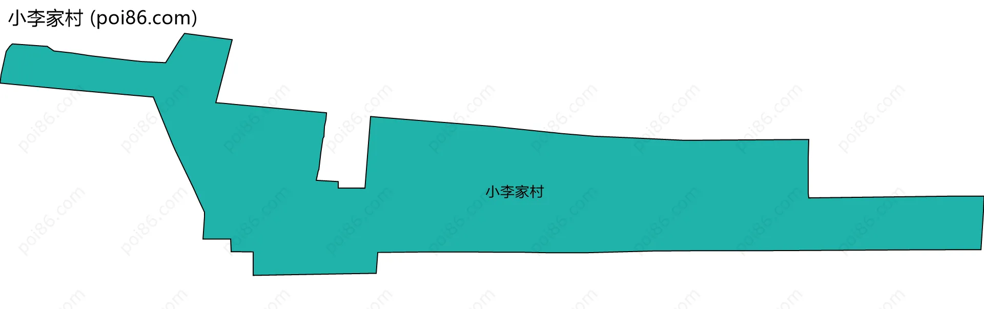 小李家村边界地图