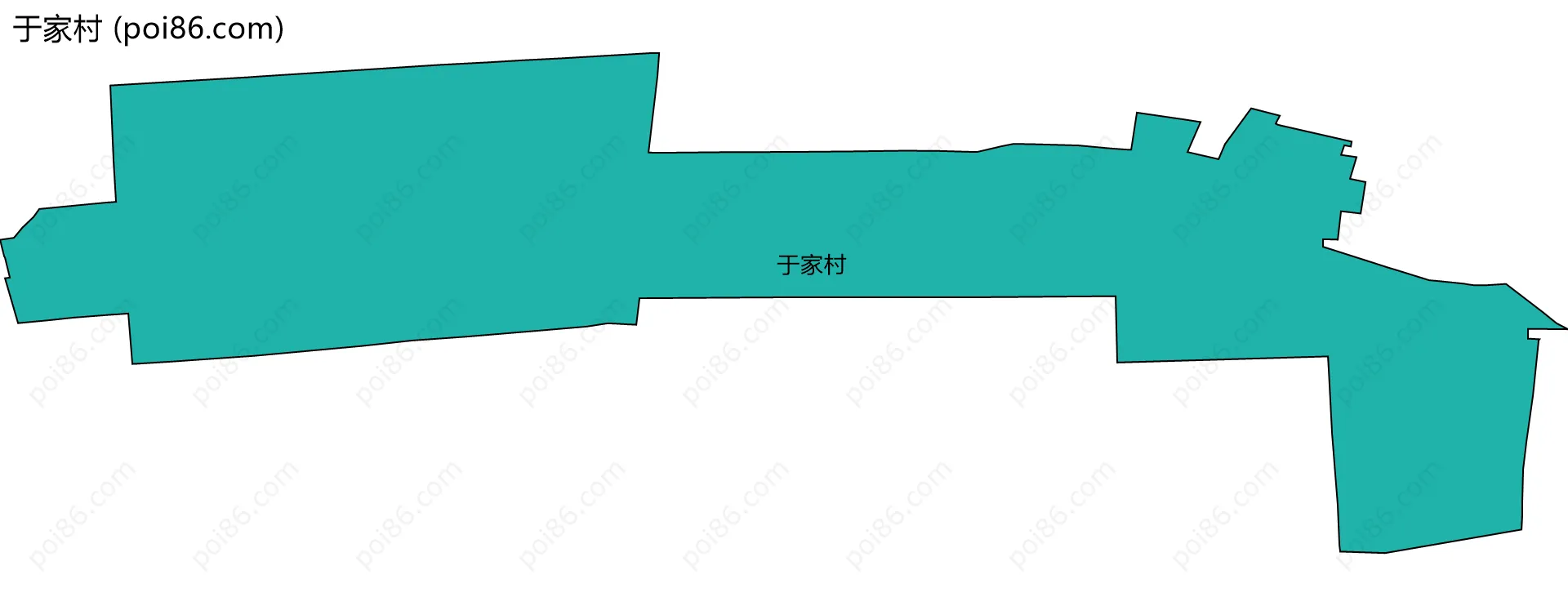 于家村边界地图