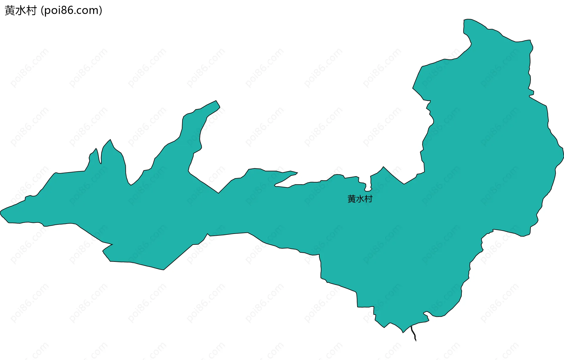 黄水村边界地图