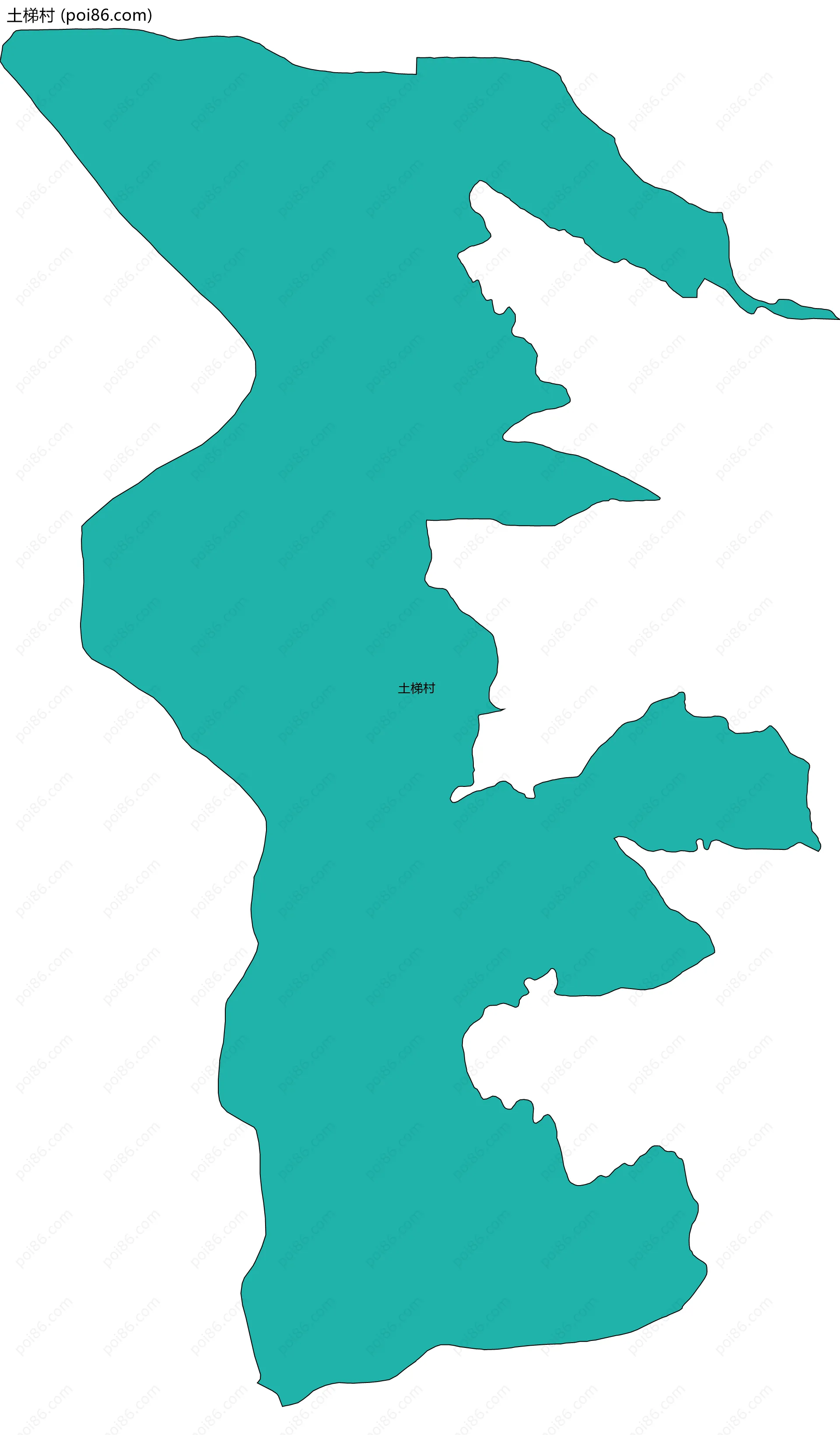 土梯村边界地图