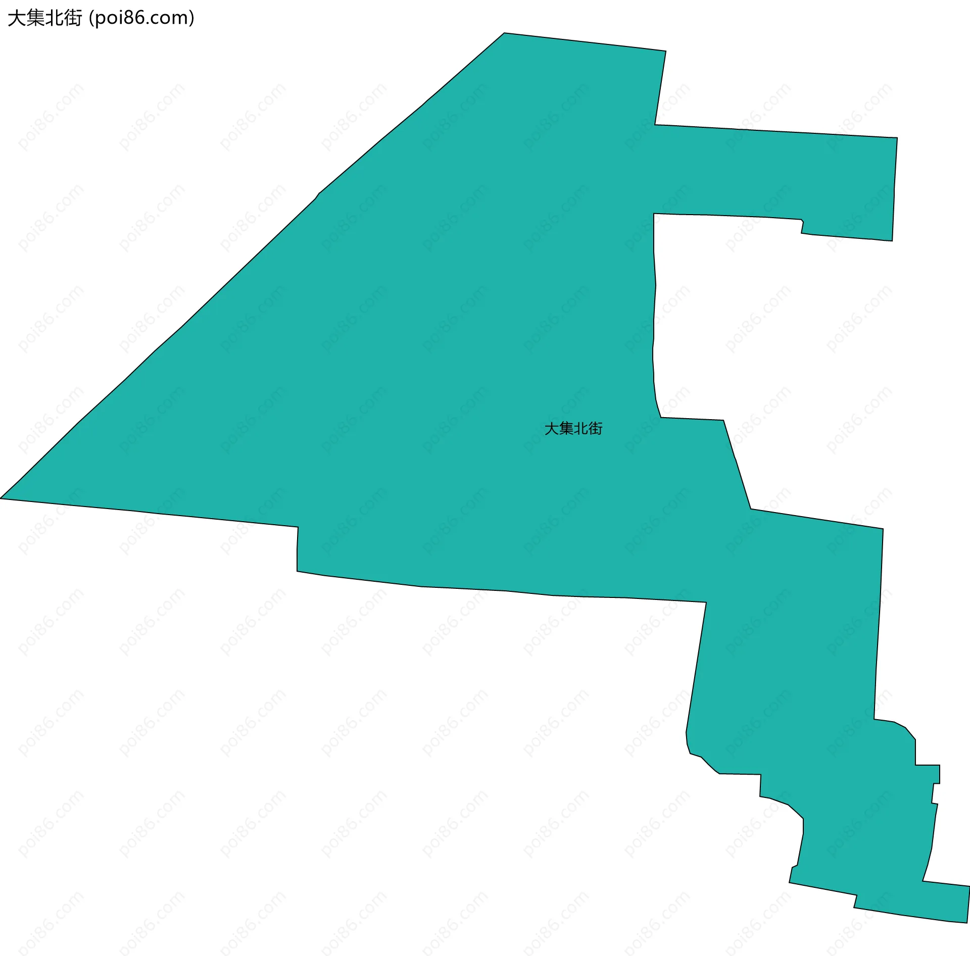 大集北街边界地图
