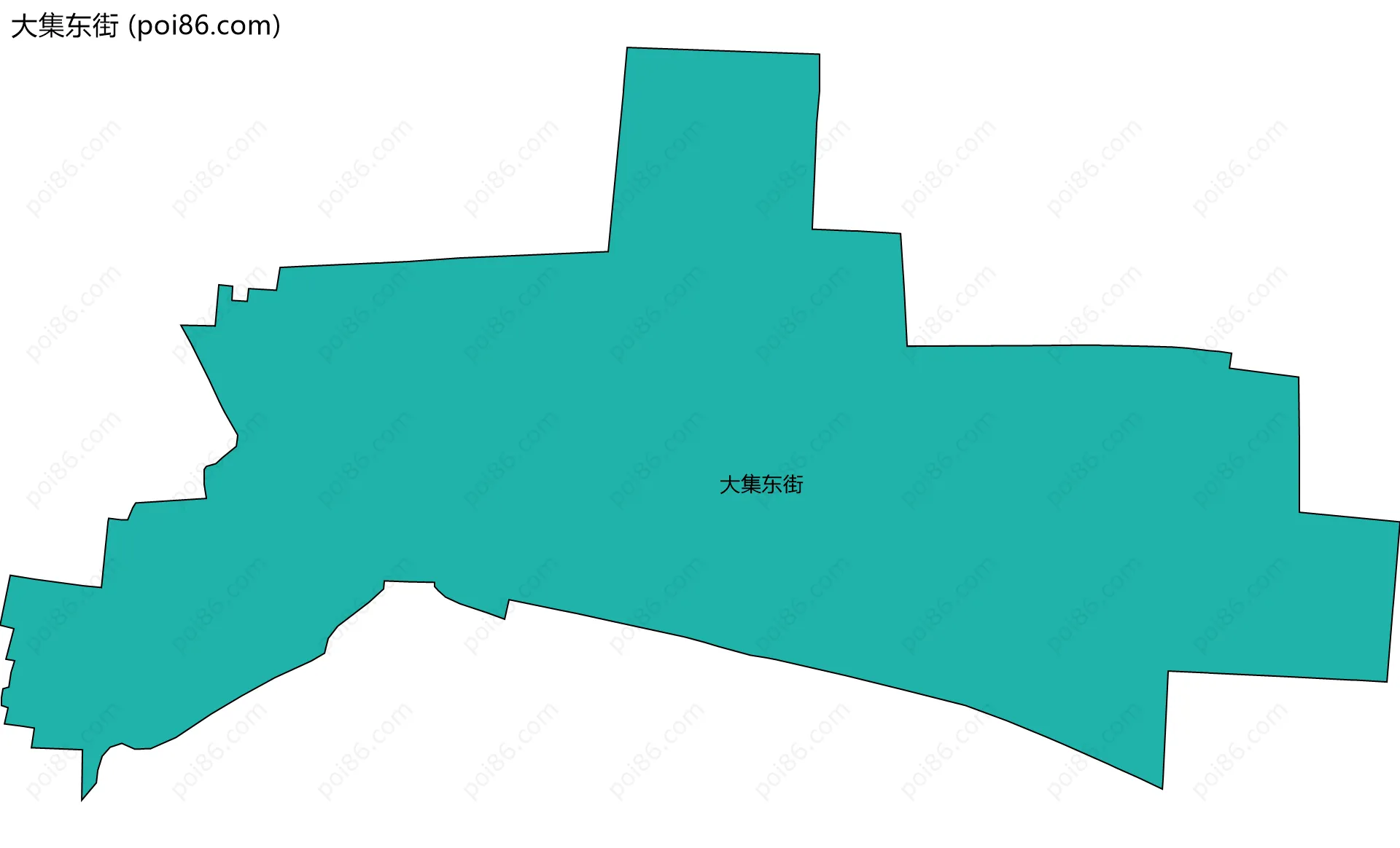大集东街边界地图